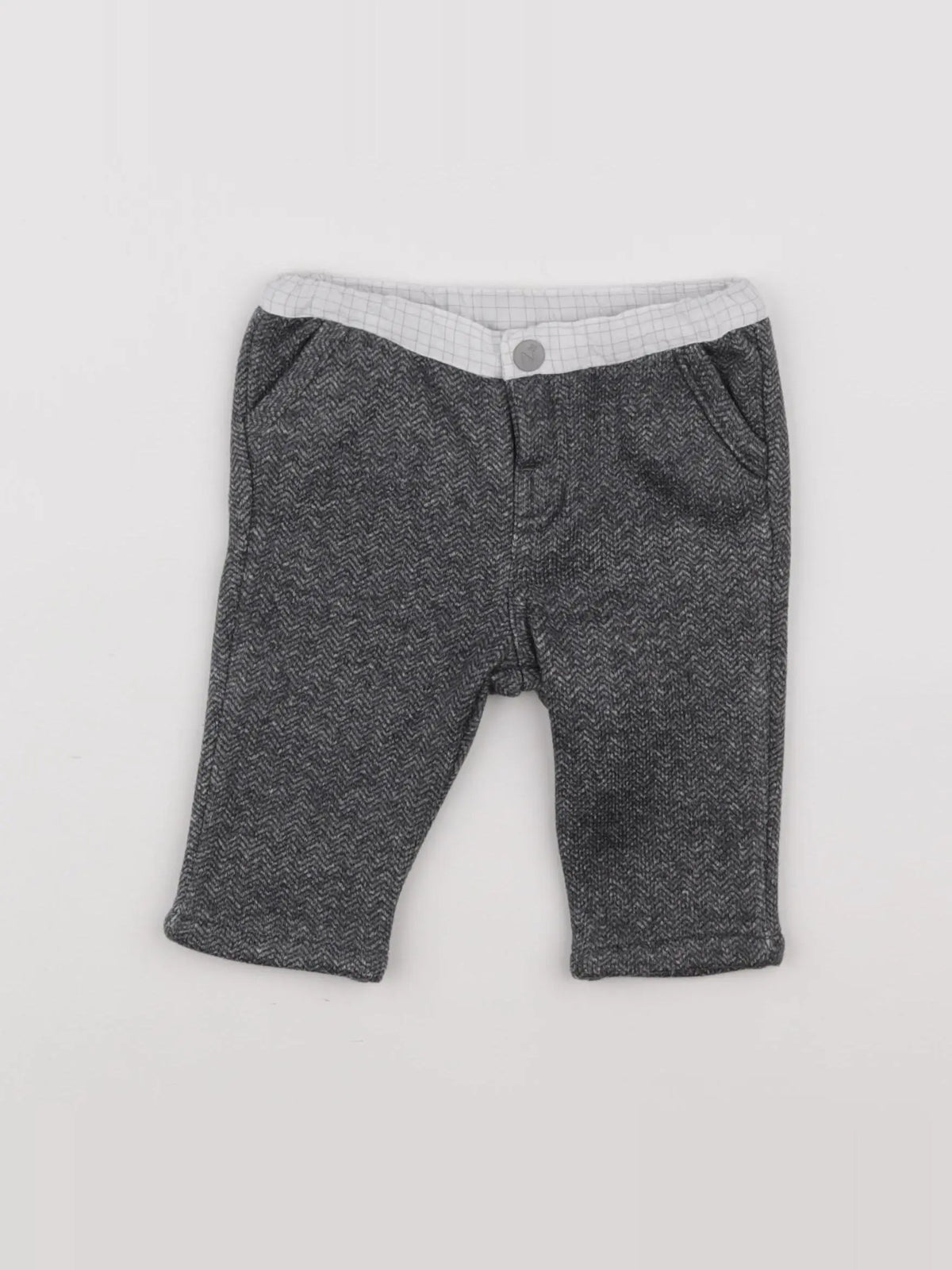 Natalys - pantalon doublé gris - 6 mois