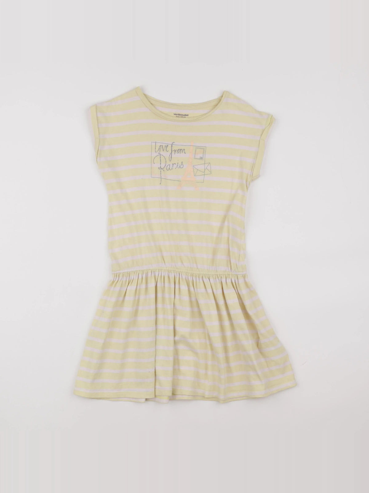 Vertbaudet - robe jaune - 8 ans
