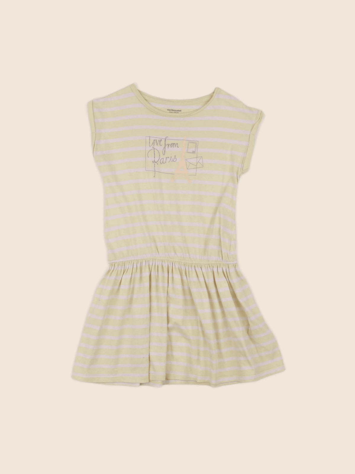 Vertbaudet - robe jaune - 8 ans