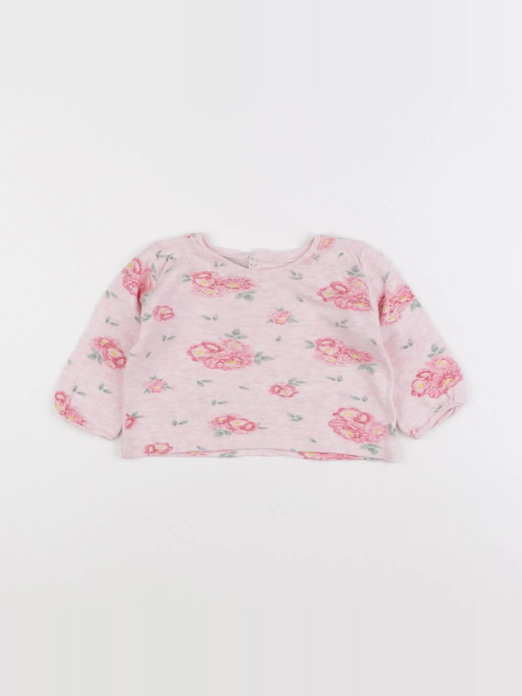 Petit Bateau - tee-shirt rose - 6 mois