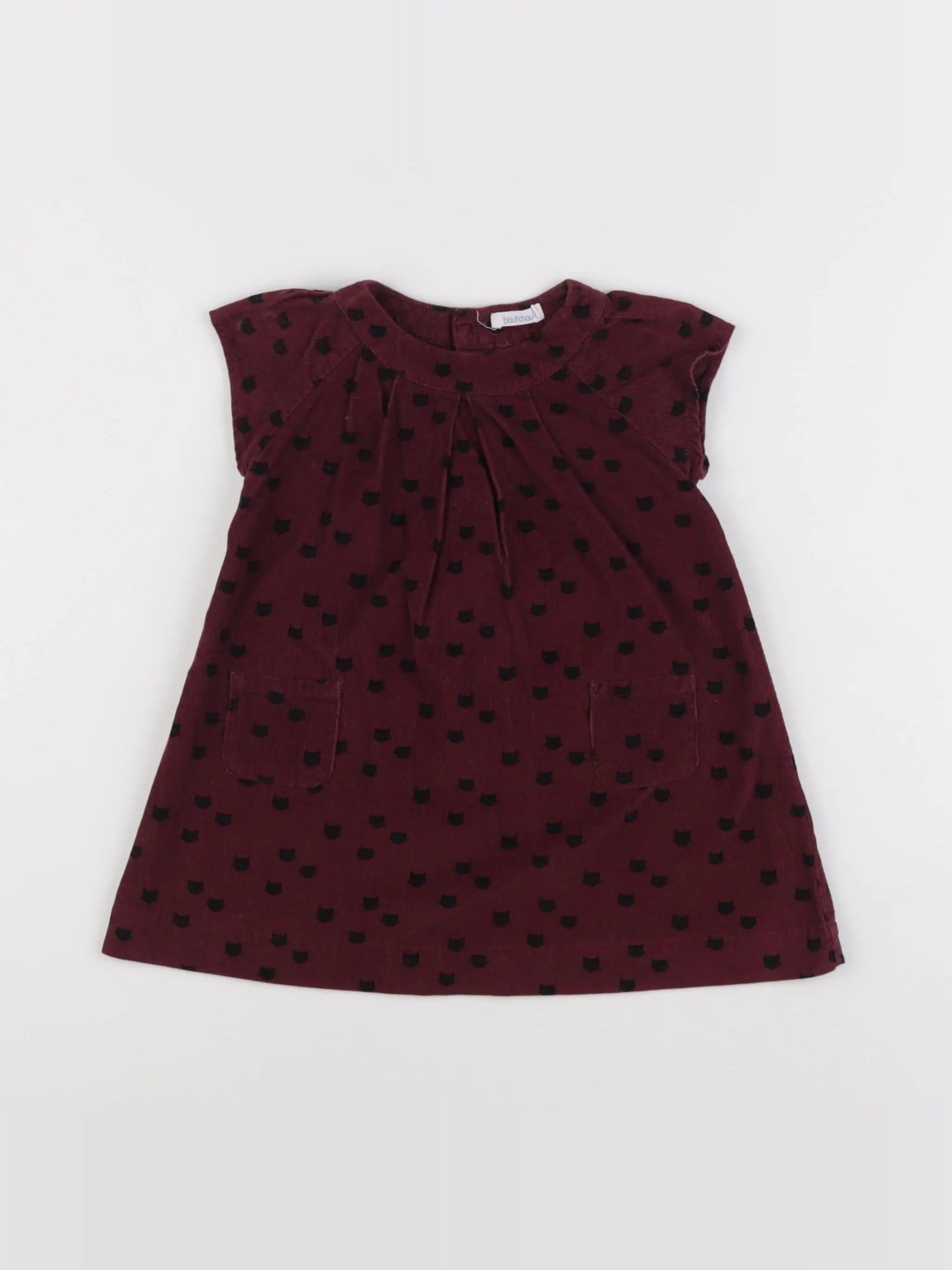 Boutchou - robe rouge - 12 mois