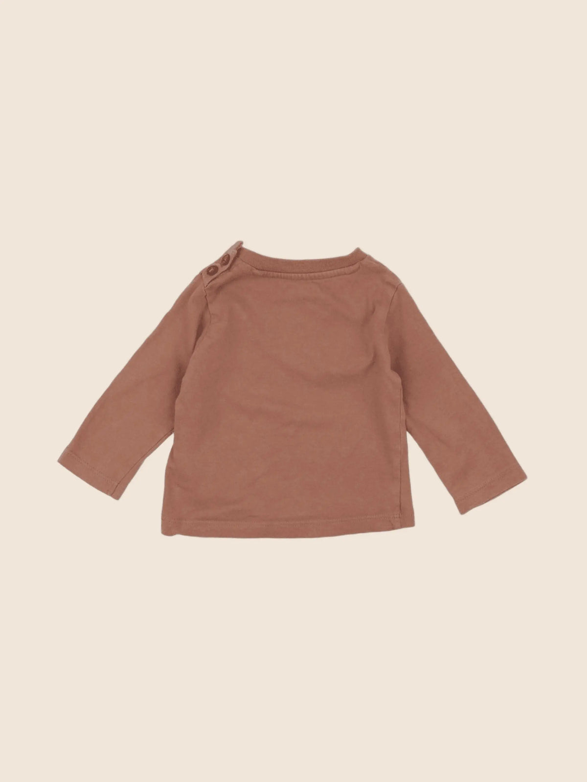 Vertbaudet - tee-shirt marron - 3 mois