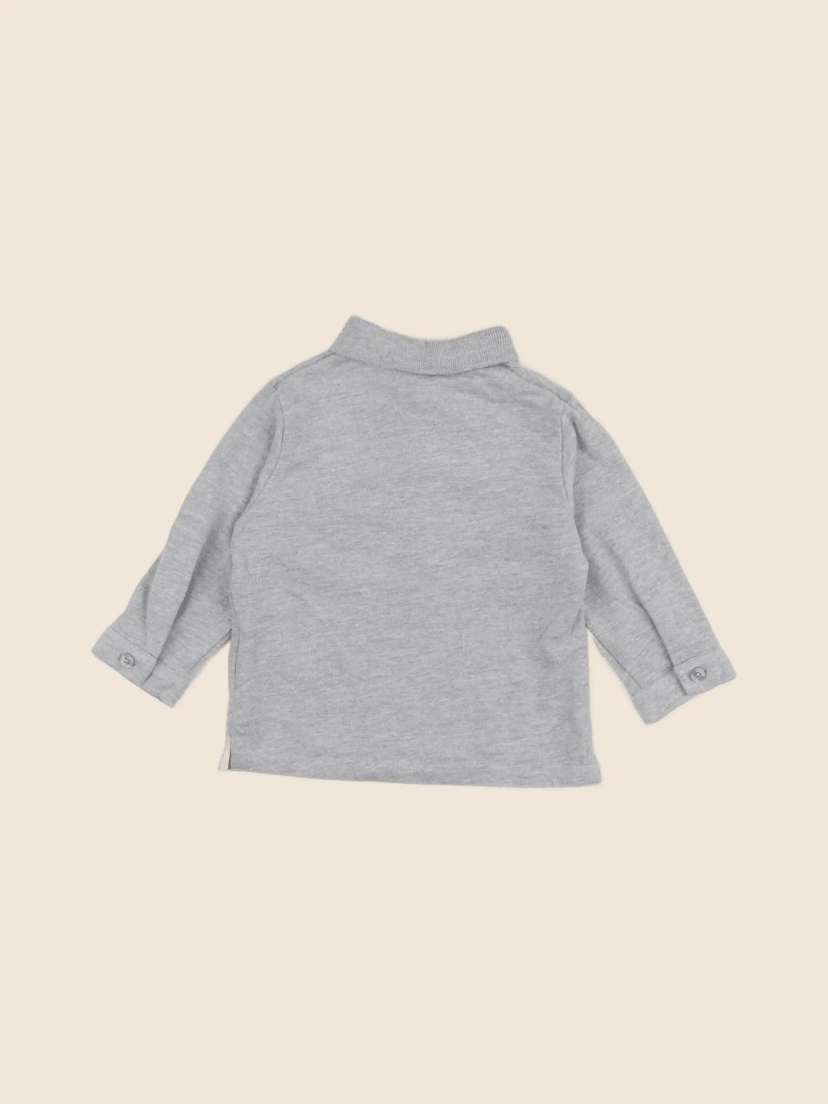 Vertbaudet - polo gris - 6 mois