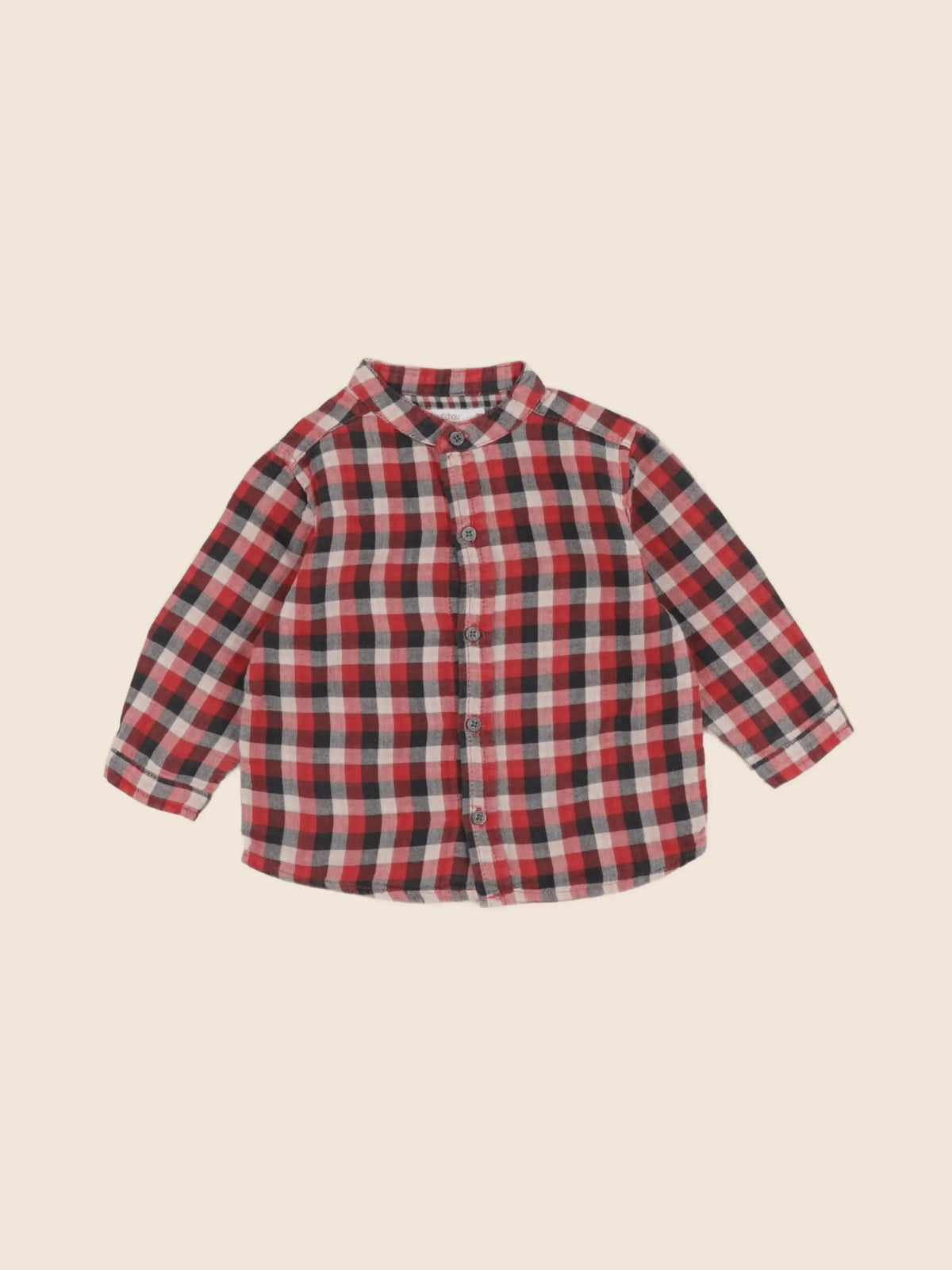 Boutchou - chemise rouge - 9 mois