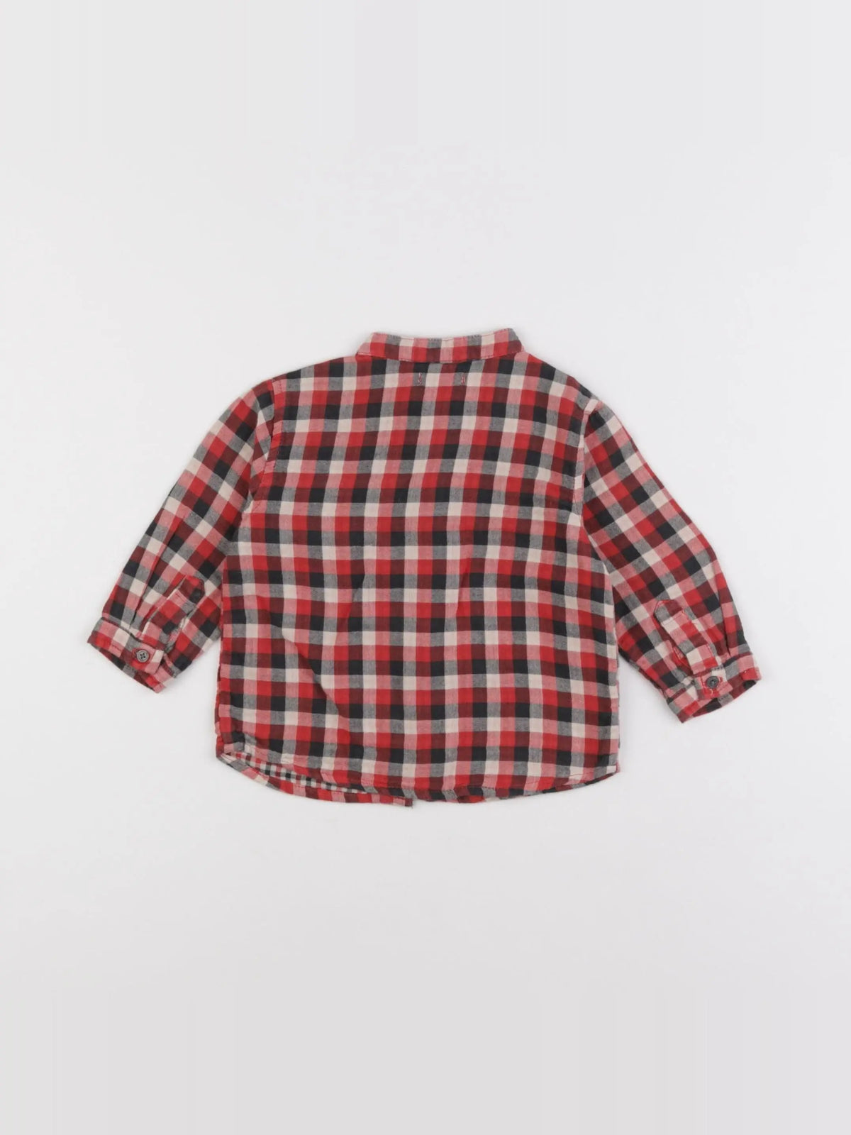 Boutchou - chemise rouge - 9 mois