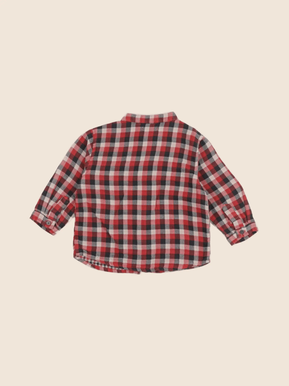 Boutchou - chemise rouge - 9 mois