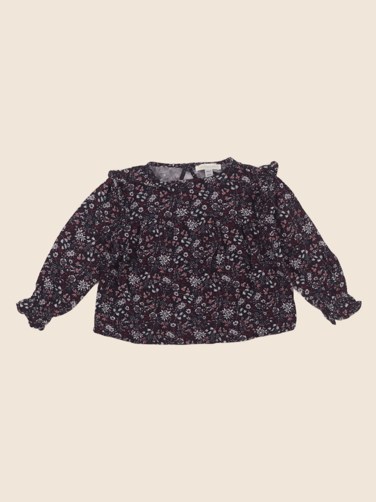 Vertbaudet - blouse bleu, violet - 2 ans