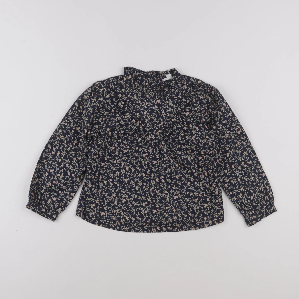 Vertbaudet - blouse bleu, beige - 10 ans