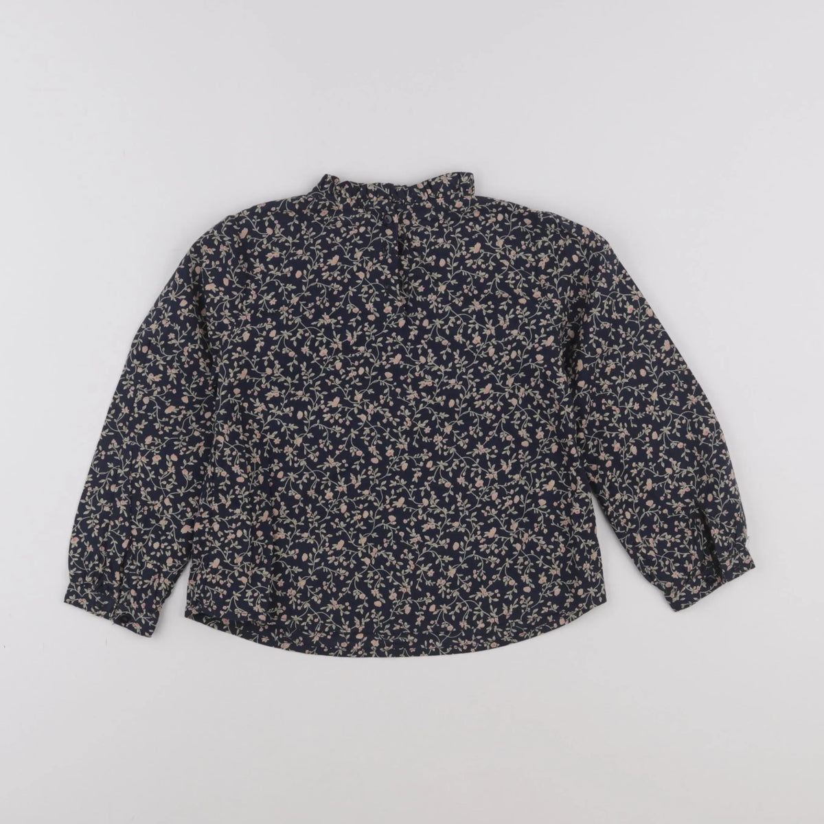 Vertbaudet - blouse bleu, beige - 10 ans