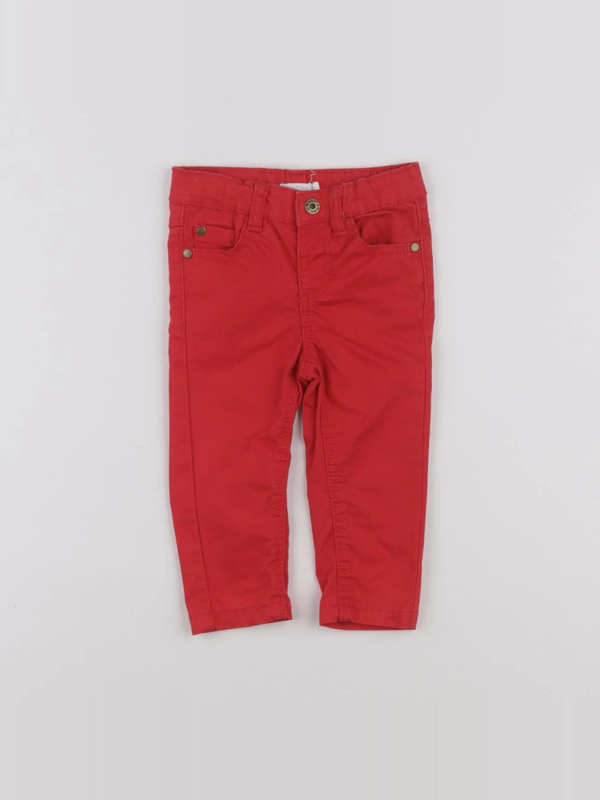 Boutchou - pantalon rouge - 6 mois