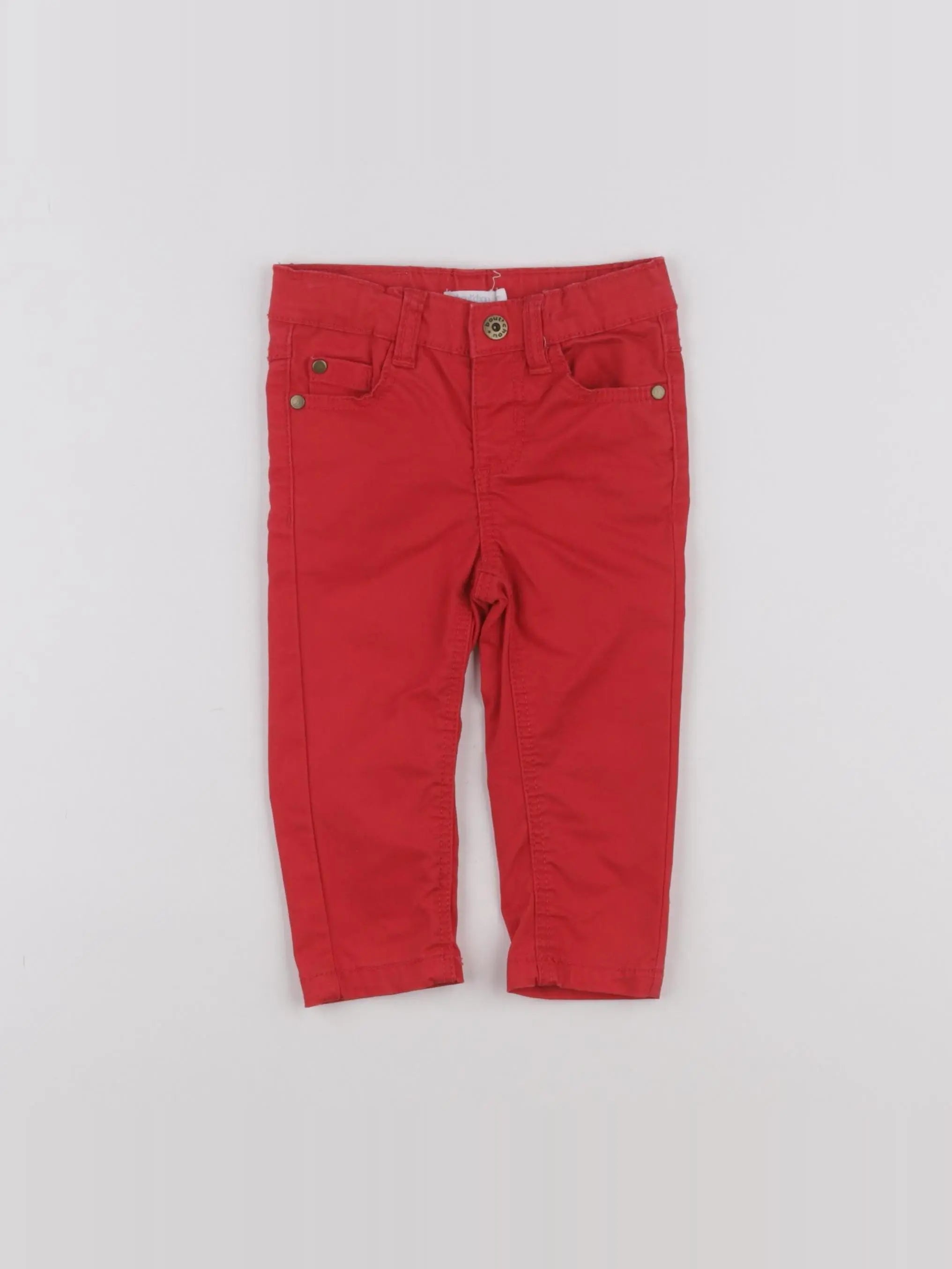 Boutchou - pantalon rouge - 6 mois