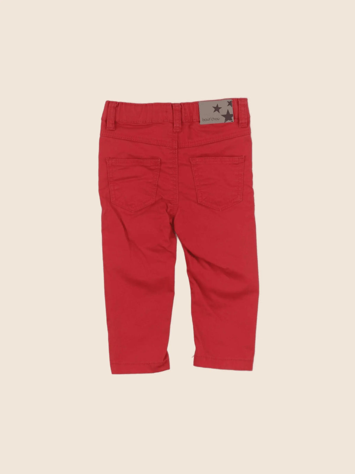 Boutchou - pantalon rouge - 6 mois