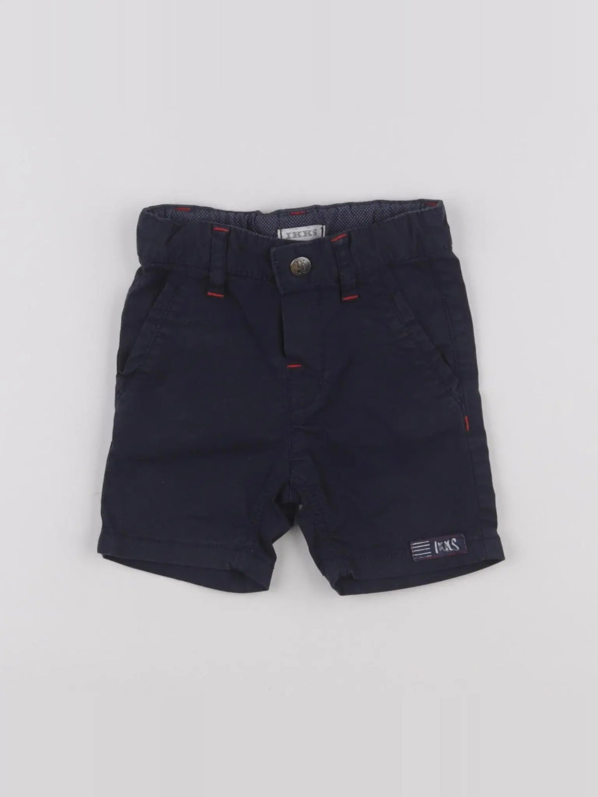 IKKS - short bleu - 6 mois