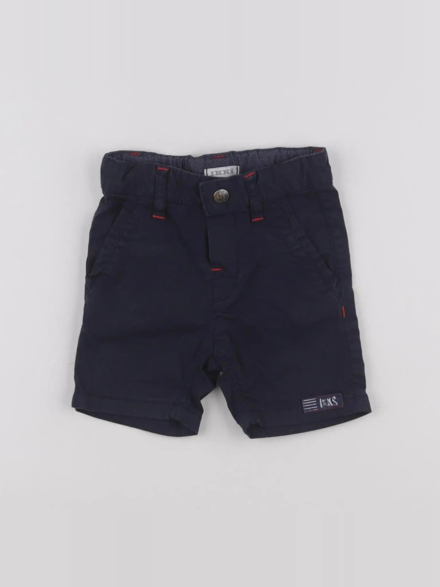 IKKS - short bleu - 6 mois