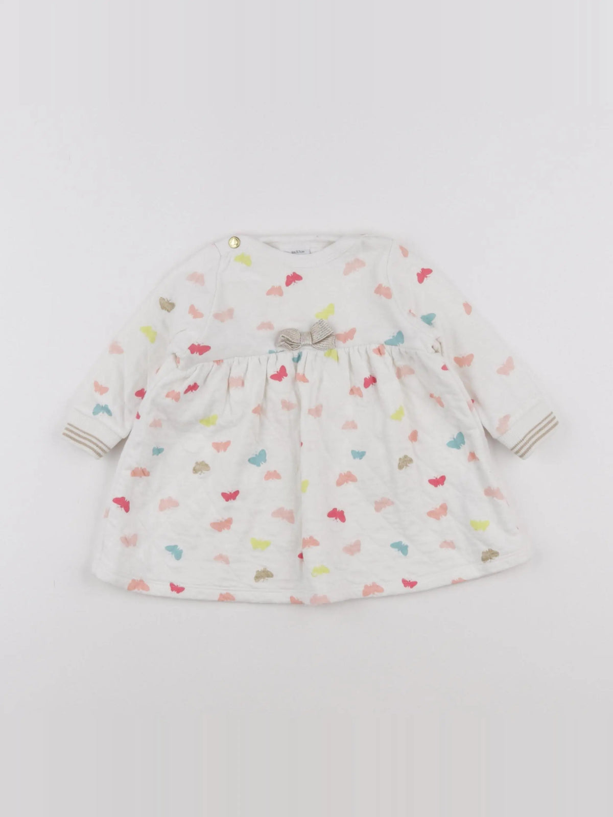 Petit Bateau - robe multicolore - 6 mois
