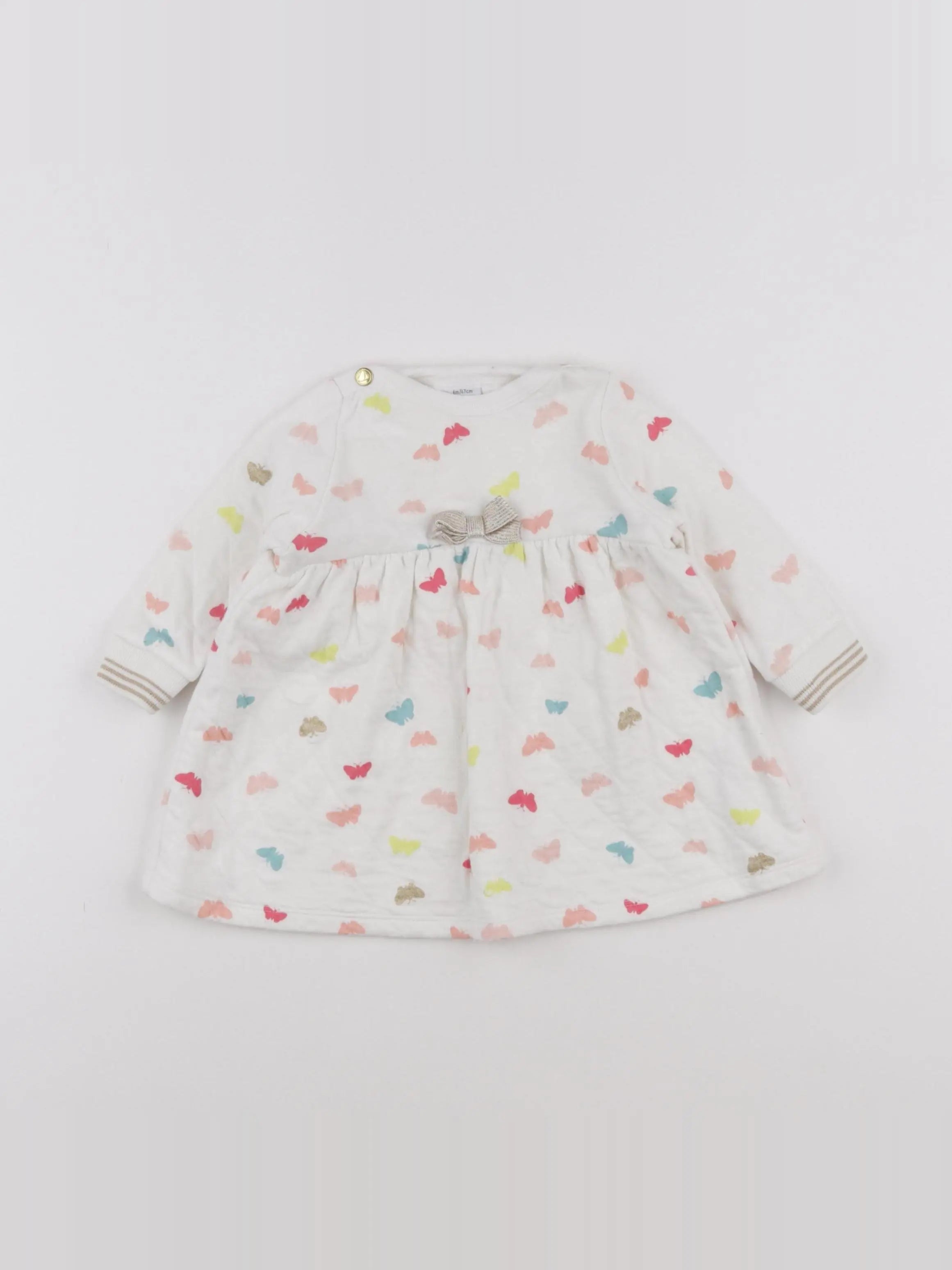 Petit Bateau - robe multicolore - 6 mois