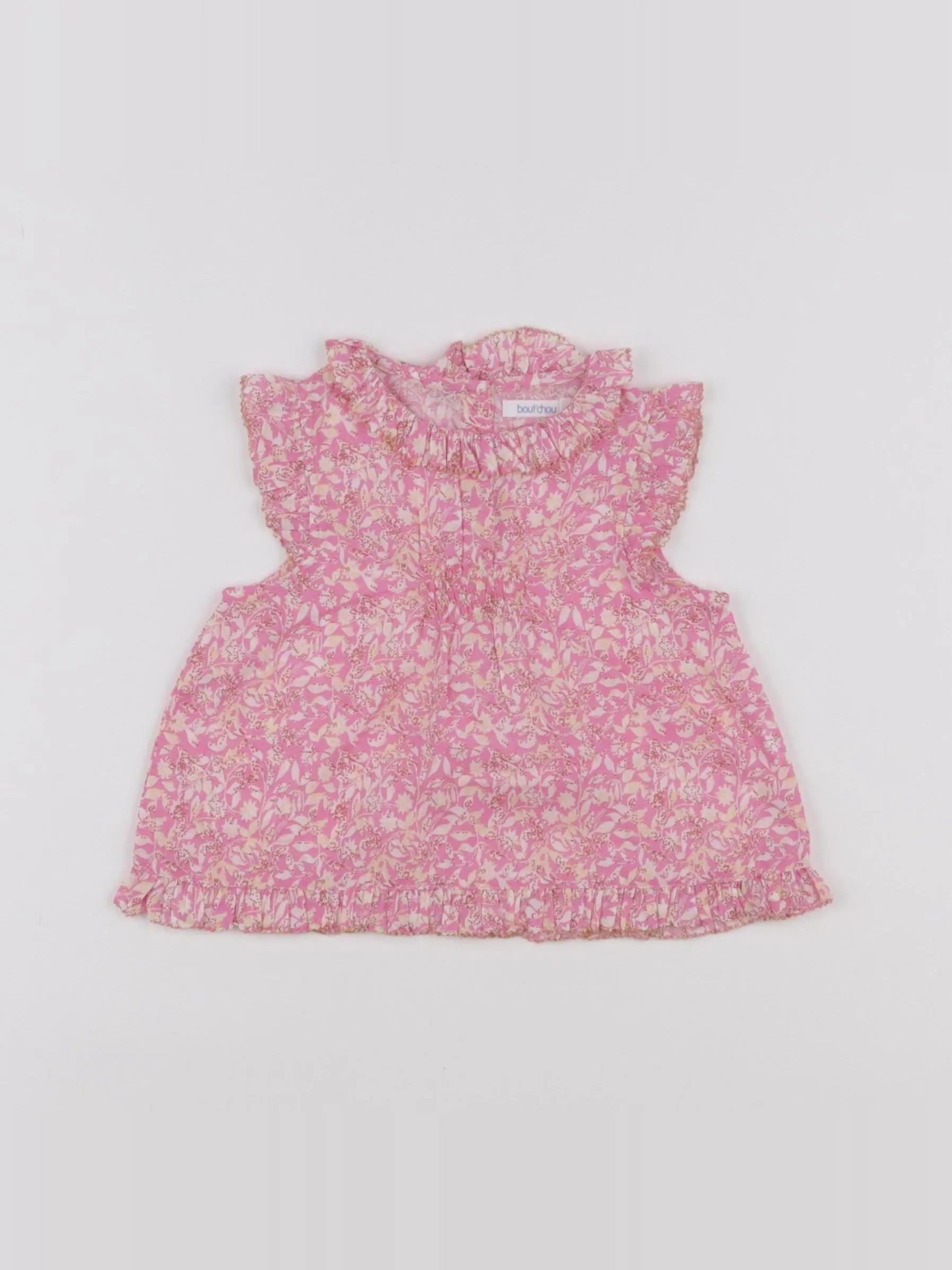 Boutchou - blouse rose - 6 mois