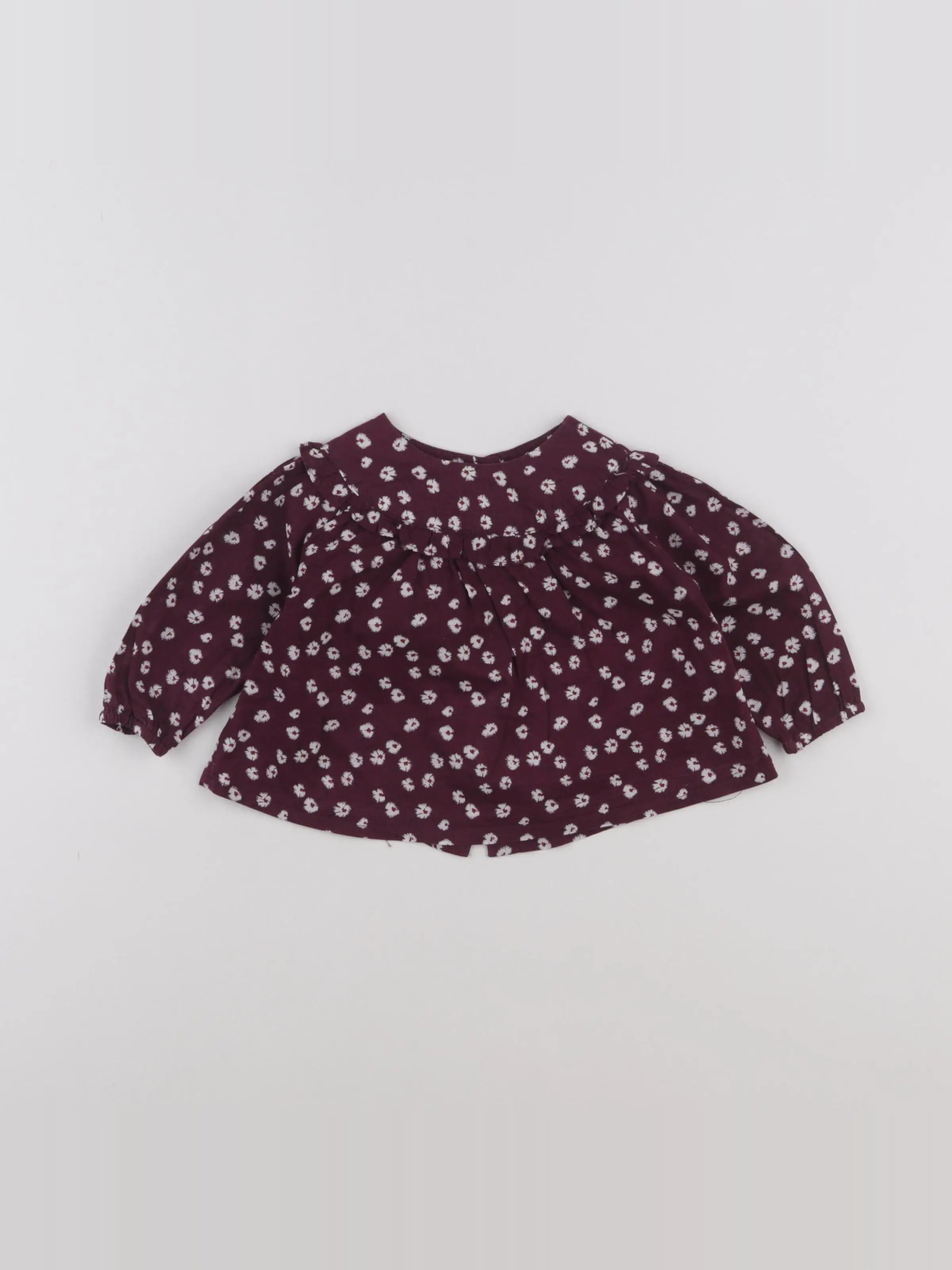 Boutchou - blouse violet - 6 mois