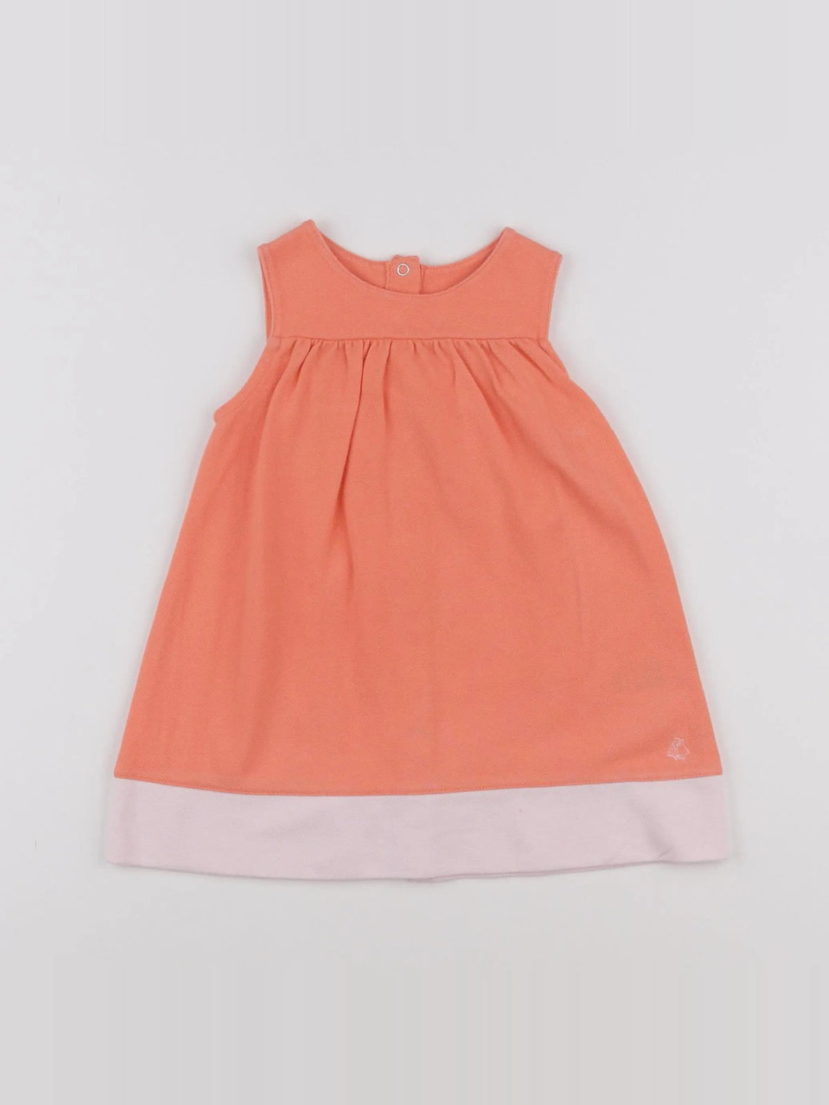 Petit Bateau - robe orange - 12 mois