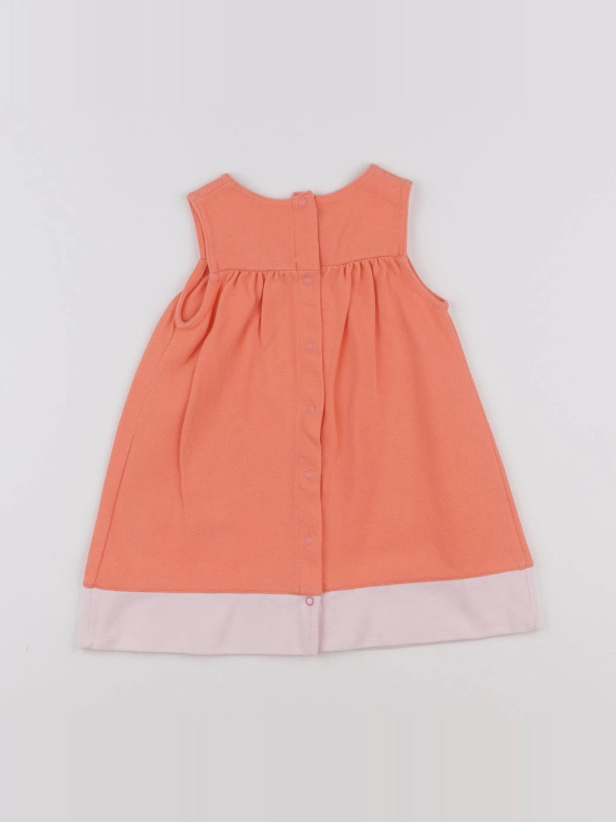 Petit Bateau - robe orange - 12 mois