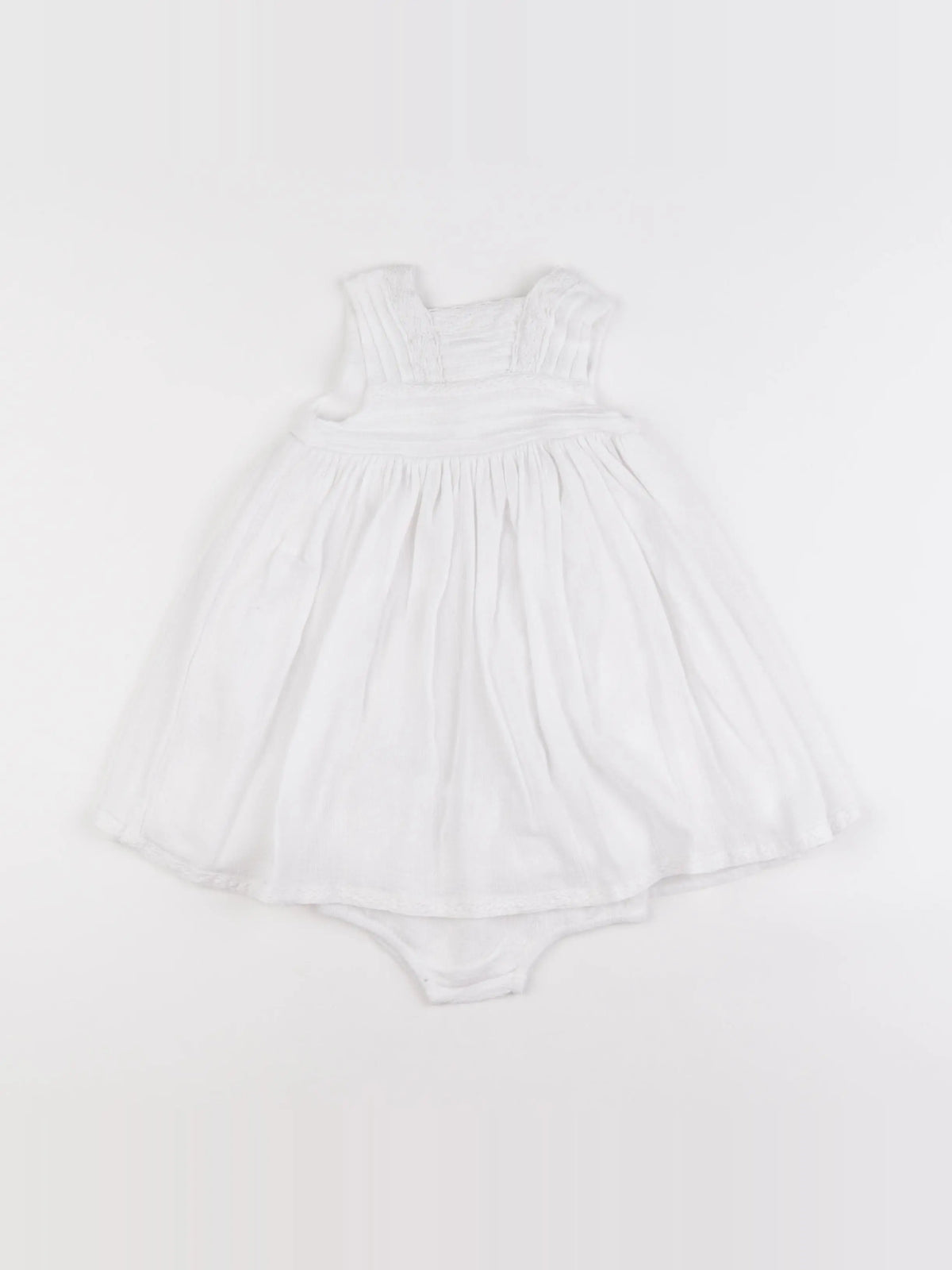 Monoprix - robe blanc - 6 mois