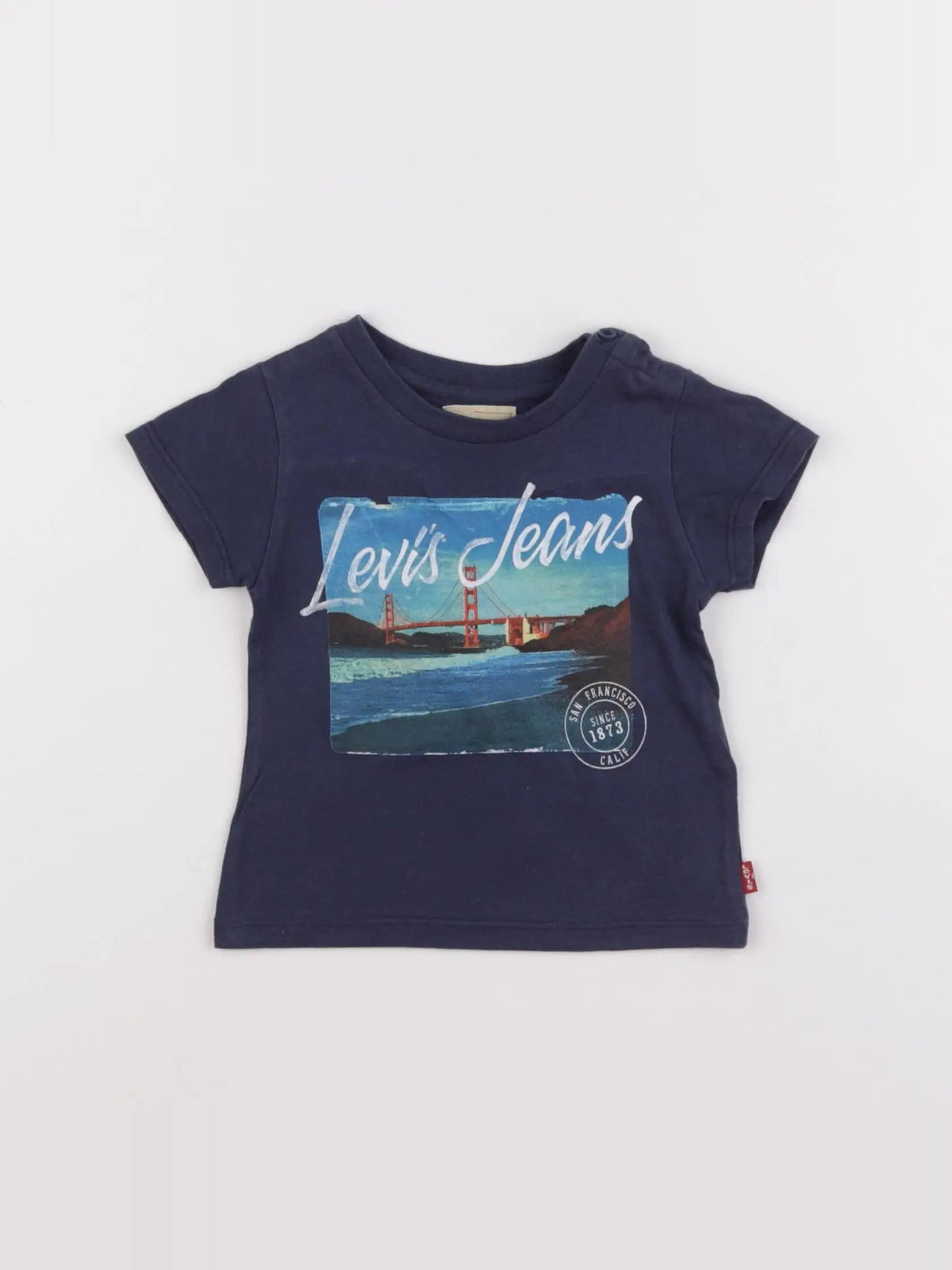 Levi's - tee-shirt bleu - 12 mois