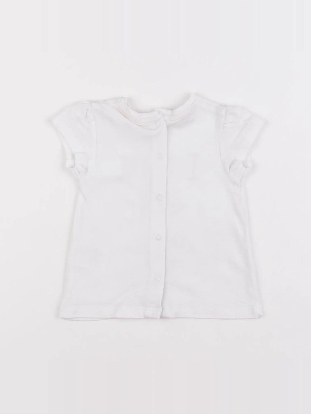 Vertbaudet - tee-shirt blanc - 3 mois
