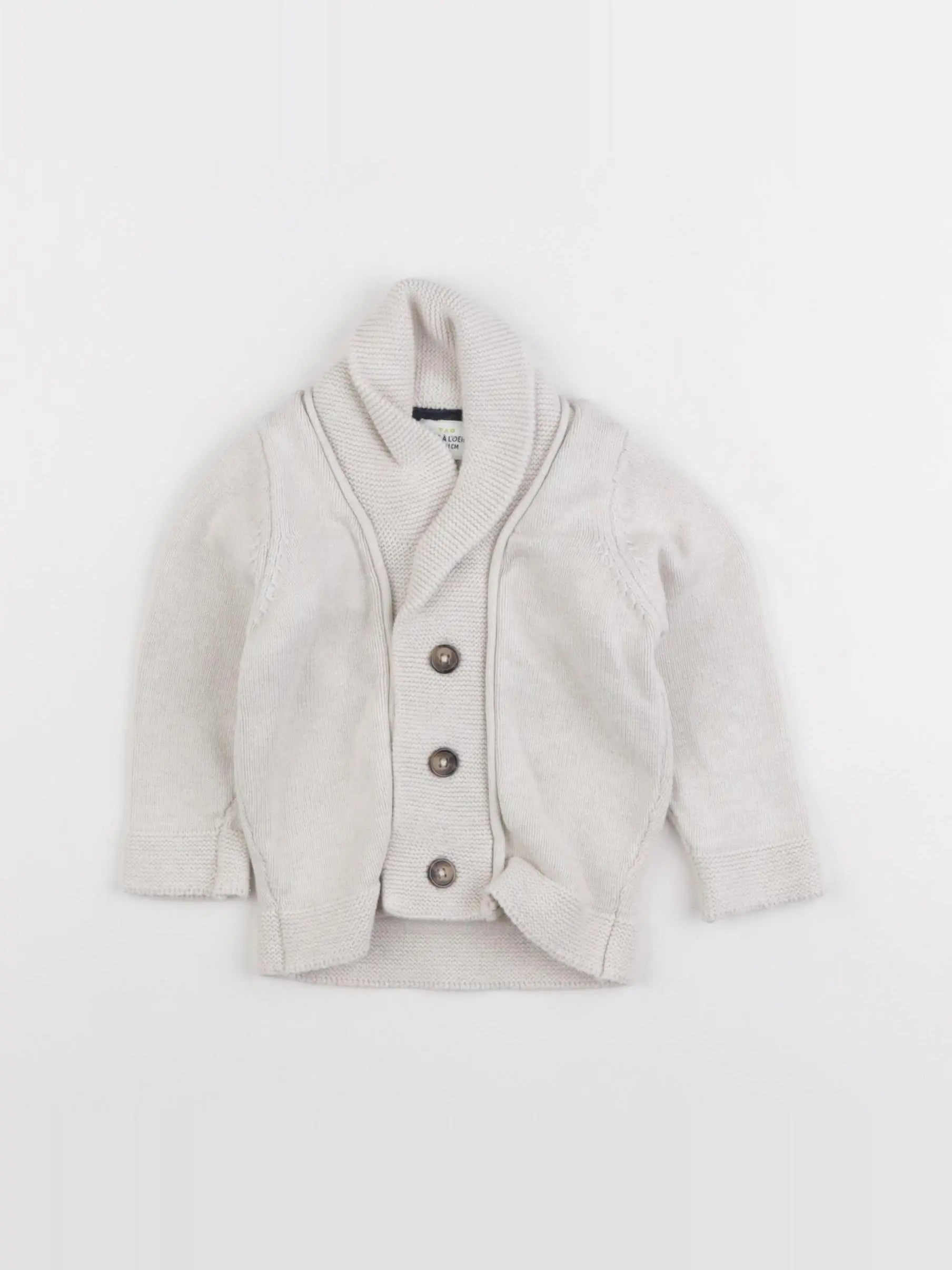 Tape à l'oeil - gilet beige - 9 mois
