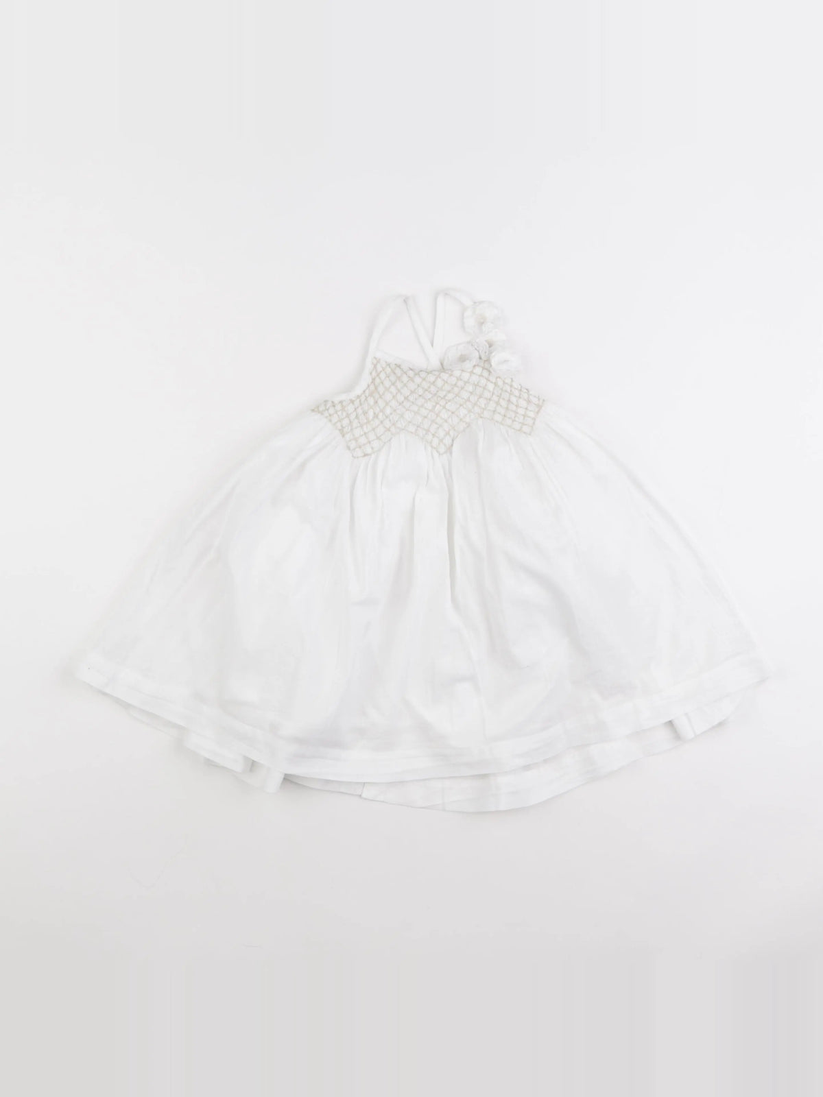 Vertbaudet - robe blanc - 18 mois