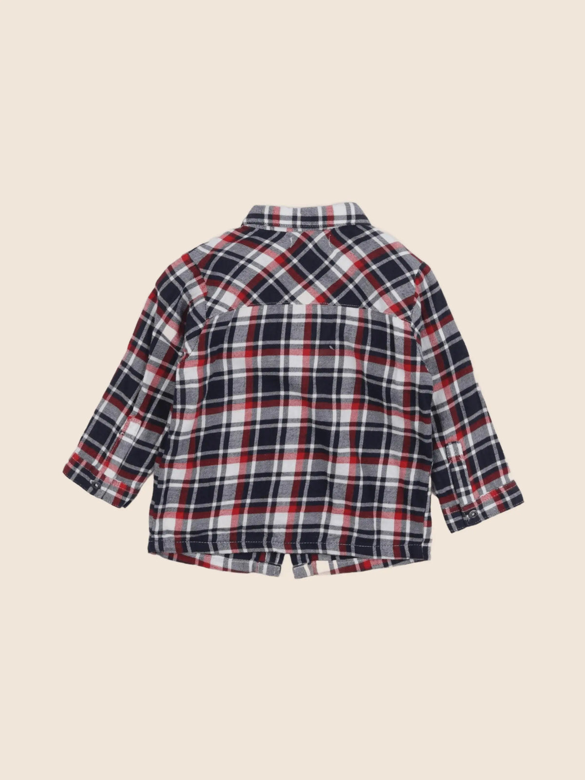 Vertbaudet - chemise bleu - 12 mois