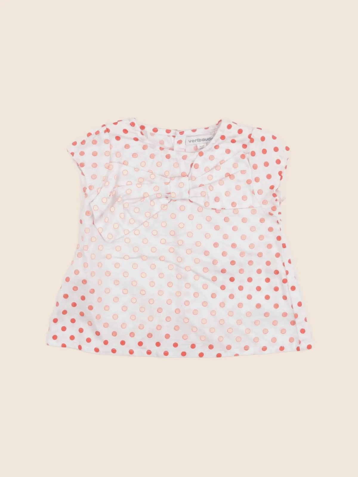 Vertbaudet - blouse rouge - 12 mois