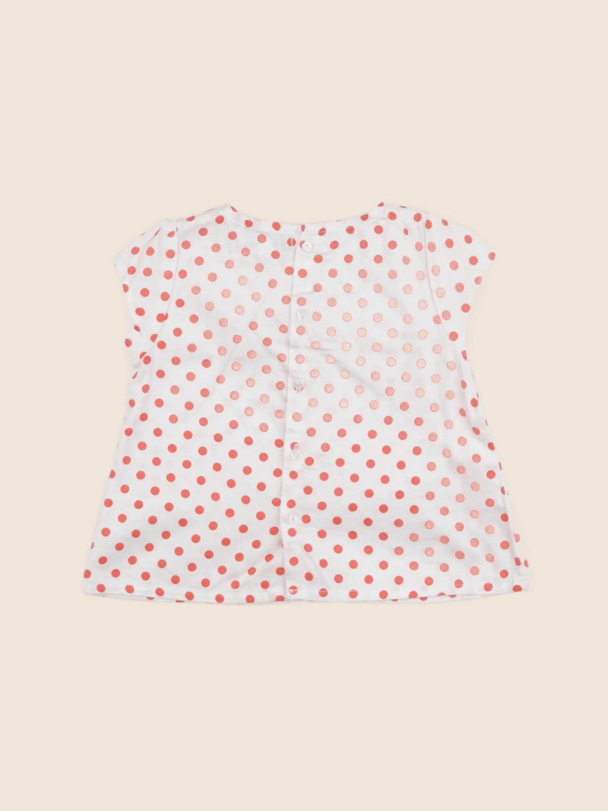 Vertbaudet - blouse rouge - 12 mois