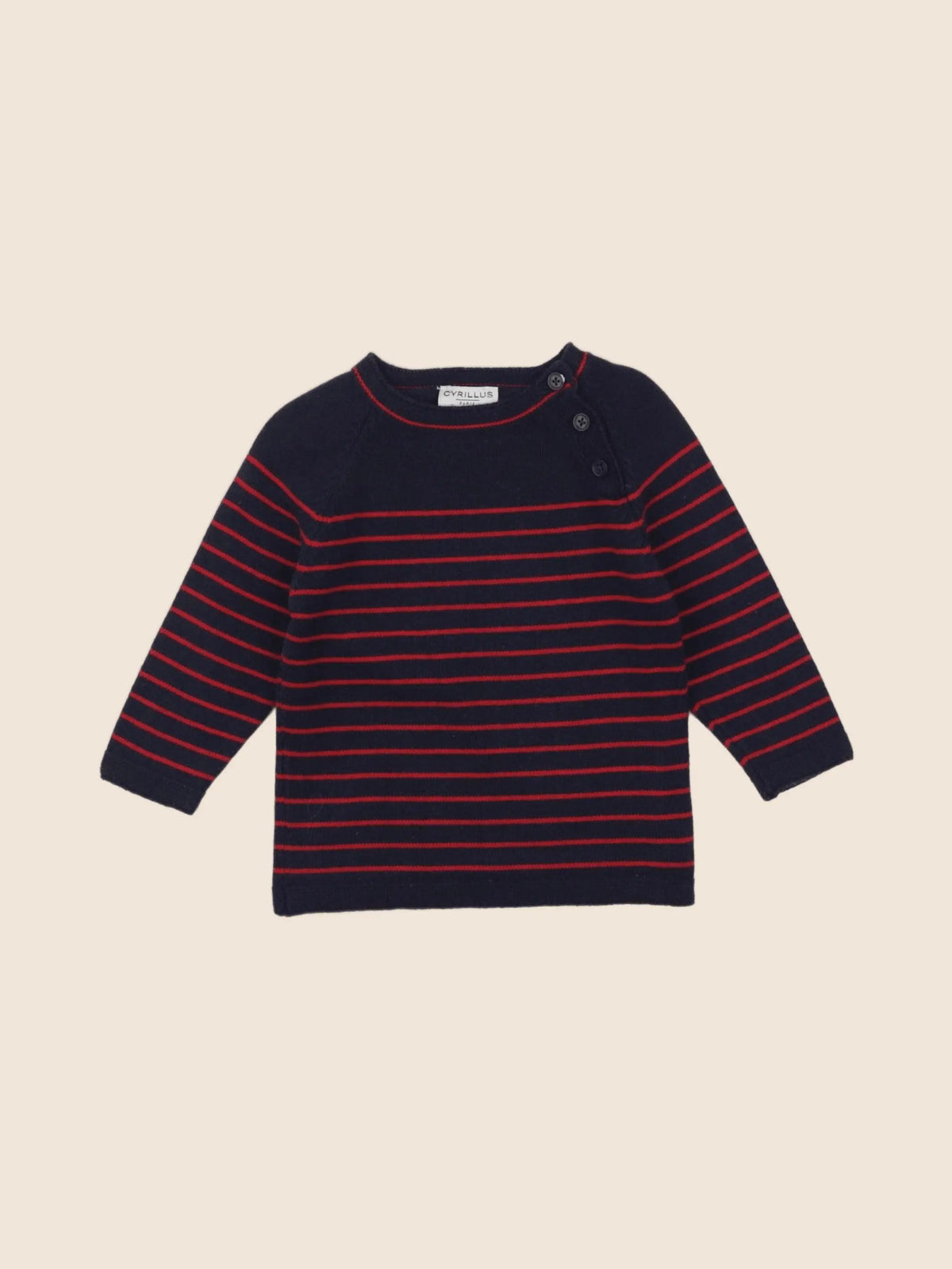 Cyrillus - robe bleu, rouge - 6 mois