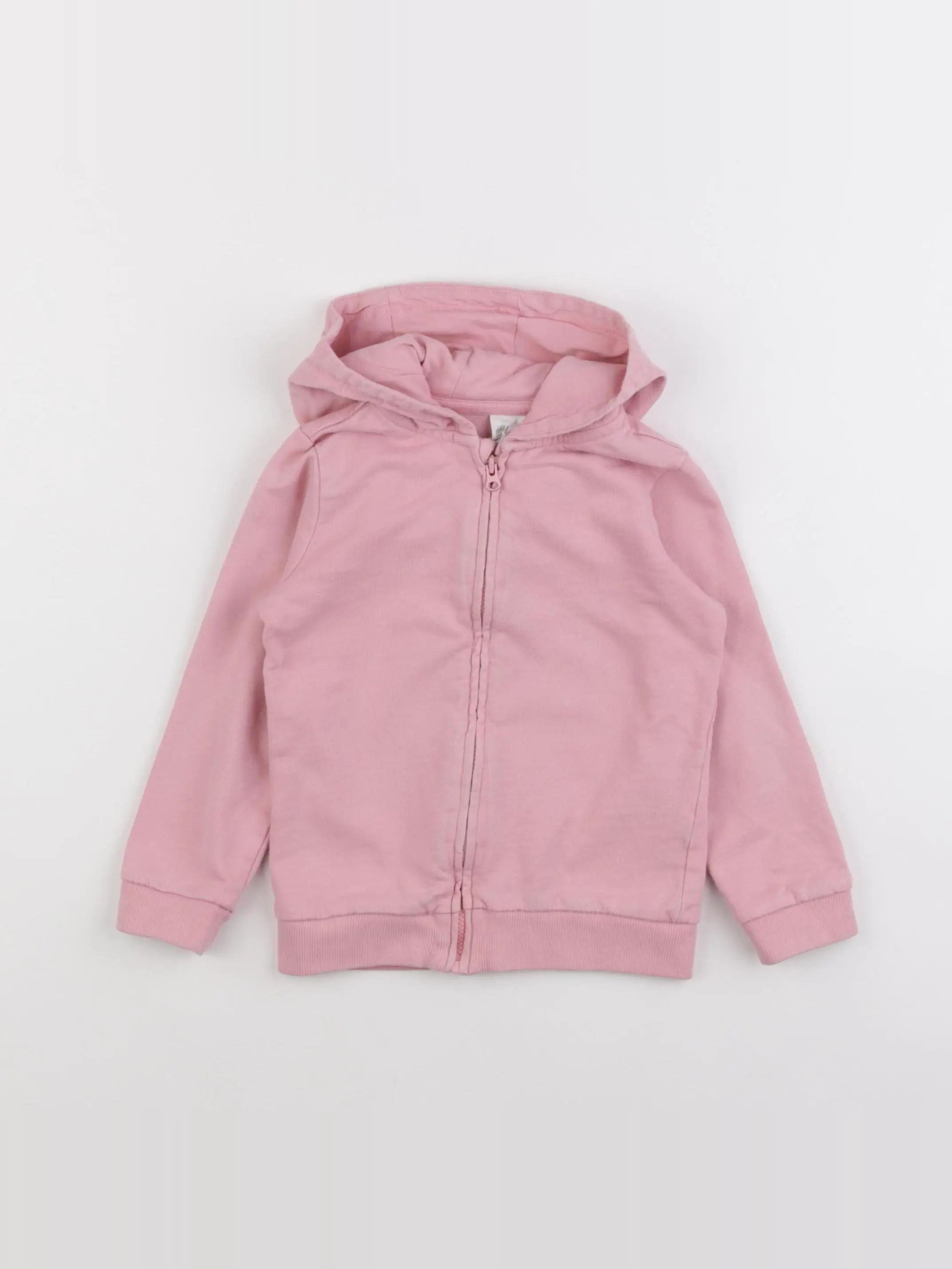 H&M - sweat rose - 18/24 mois