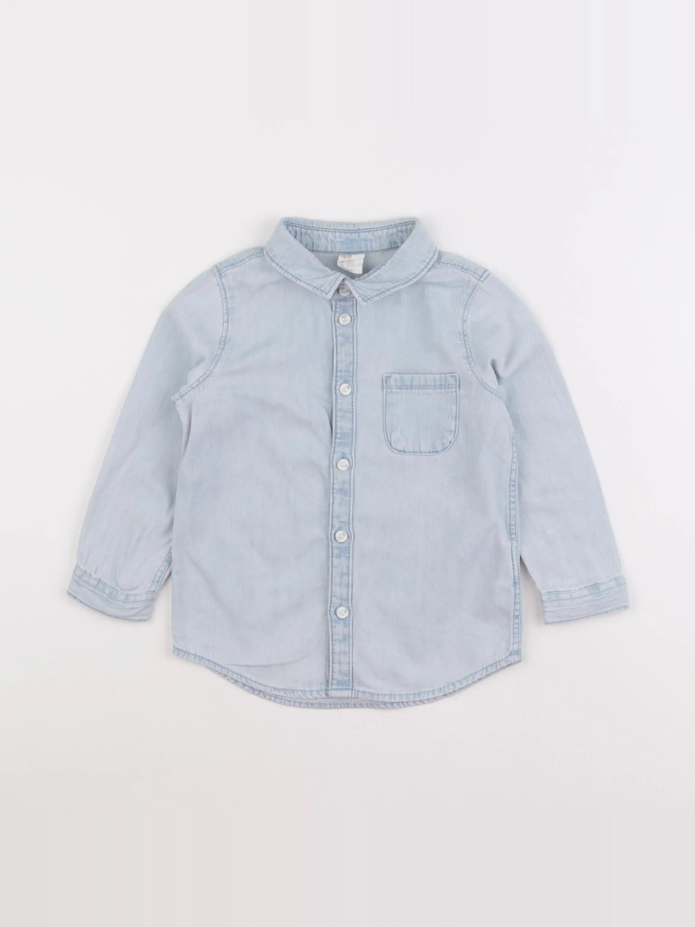H&M - chemise bleu - 18/24 mois