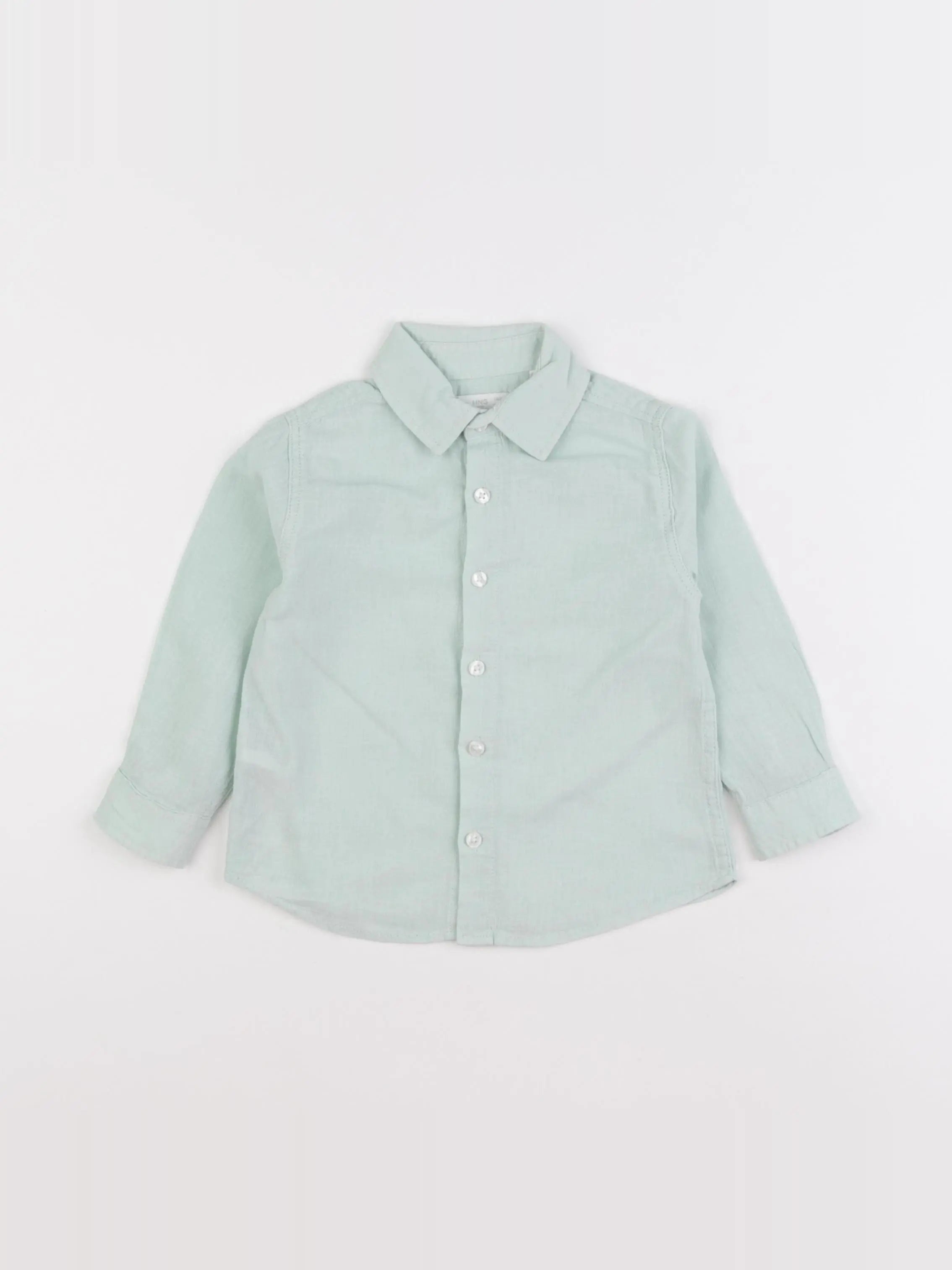 Mango - chemise vert - 18/24 mois