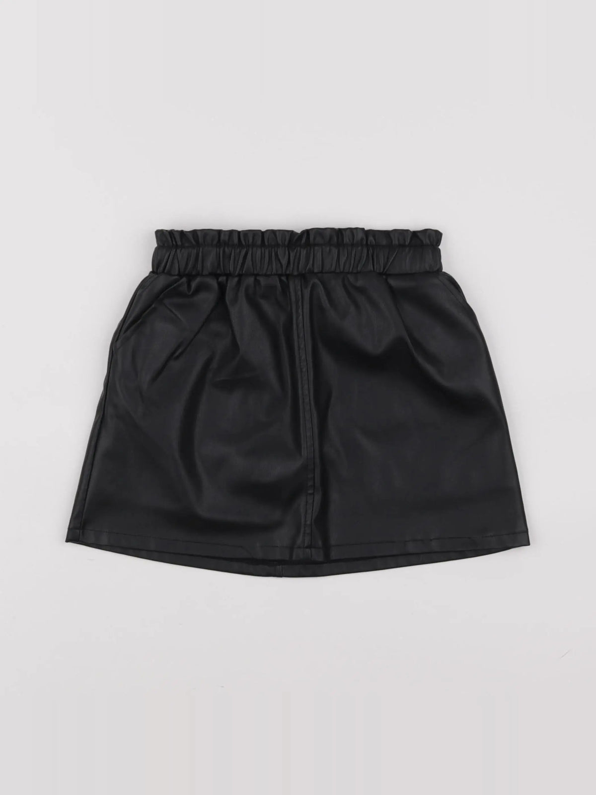 Vertbaudet - jupe simili noir - 8 ans