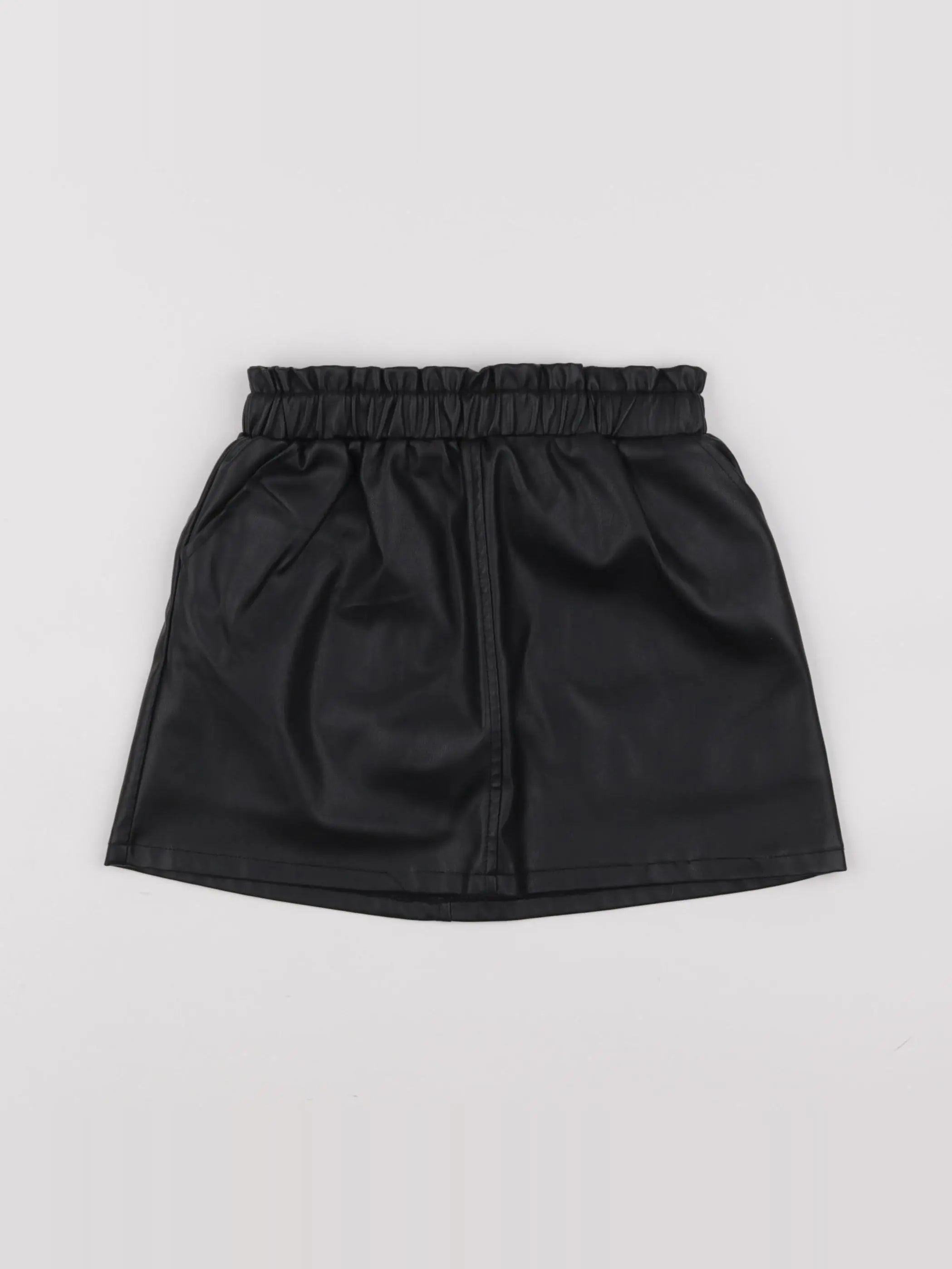 Vertbaudet - jupe simili noir - 8 ans