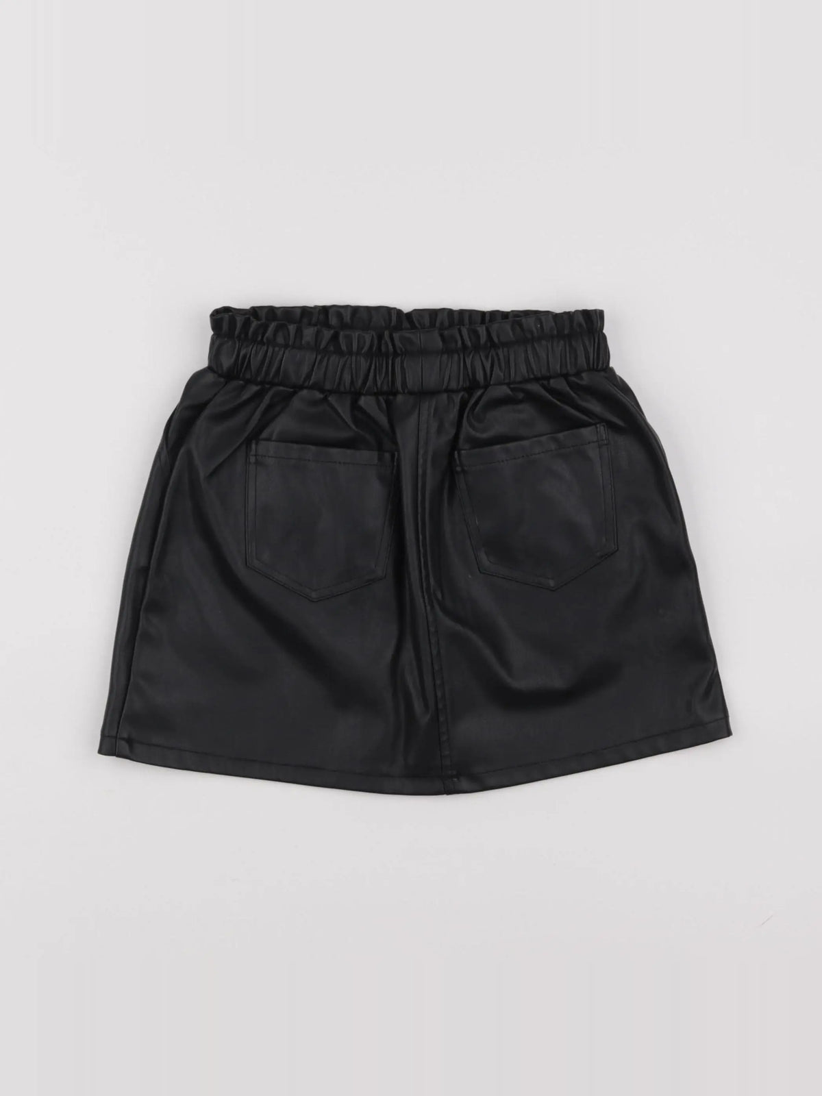 Vertbaudet - jupe simili noir - 8 ans