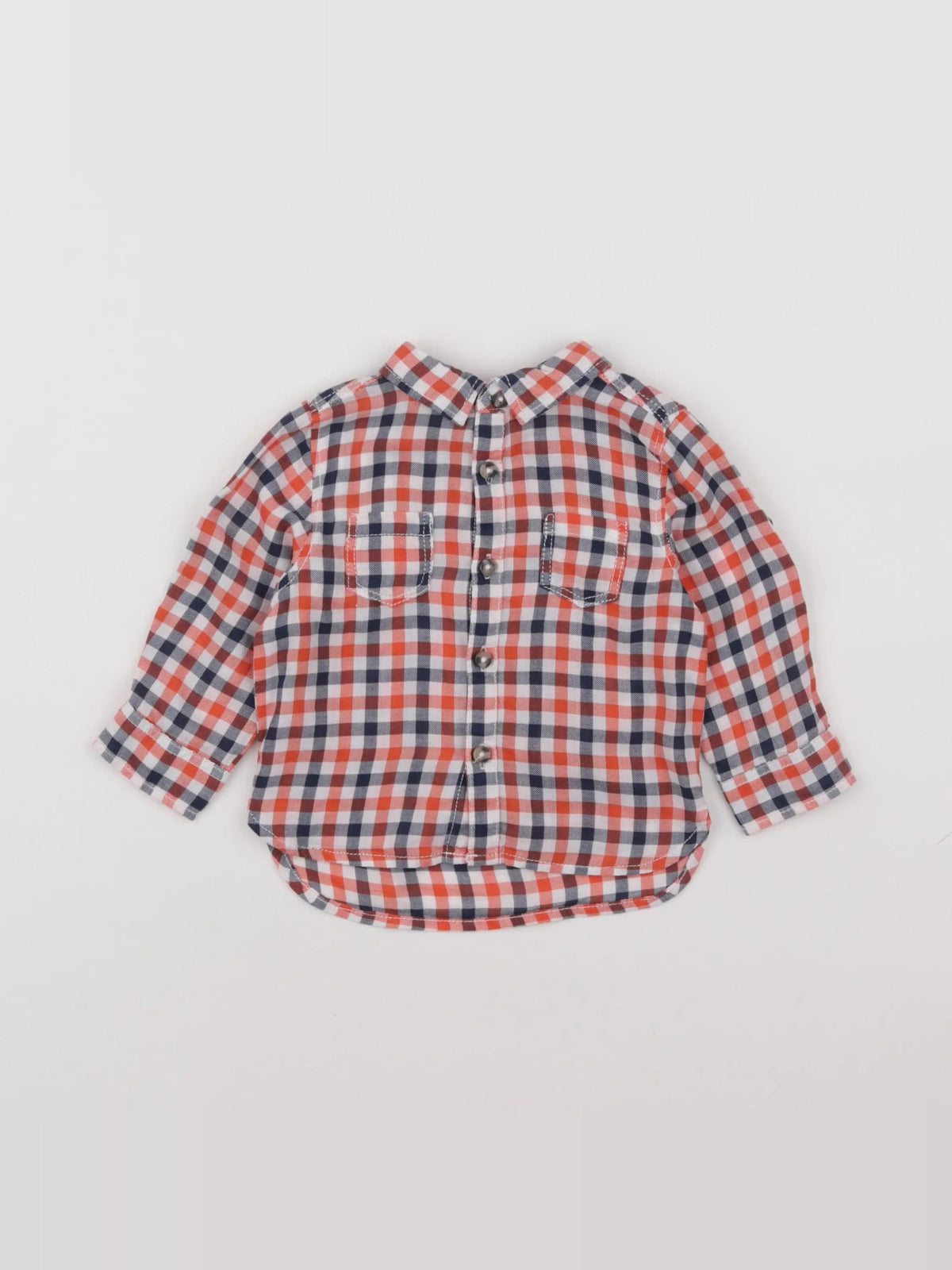 Tape à l'oeil - chemise bleu, orange - 12 mois