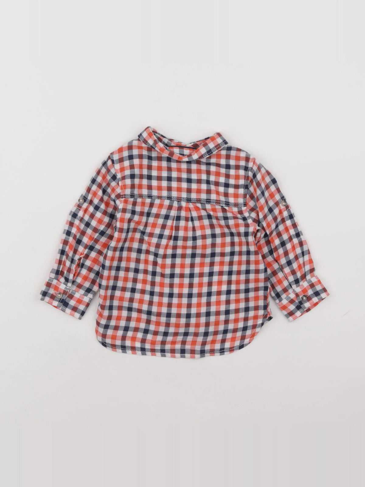 Tape à l'oeil - chemise bleu, orange - 12 mois