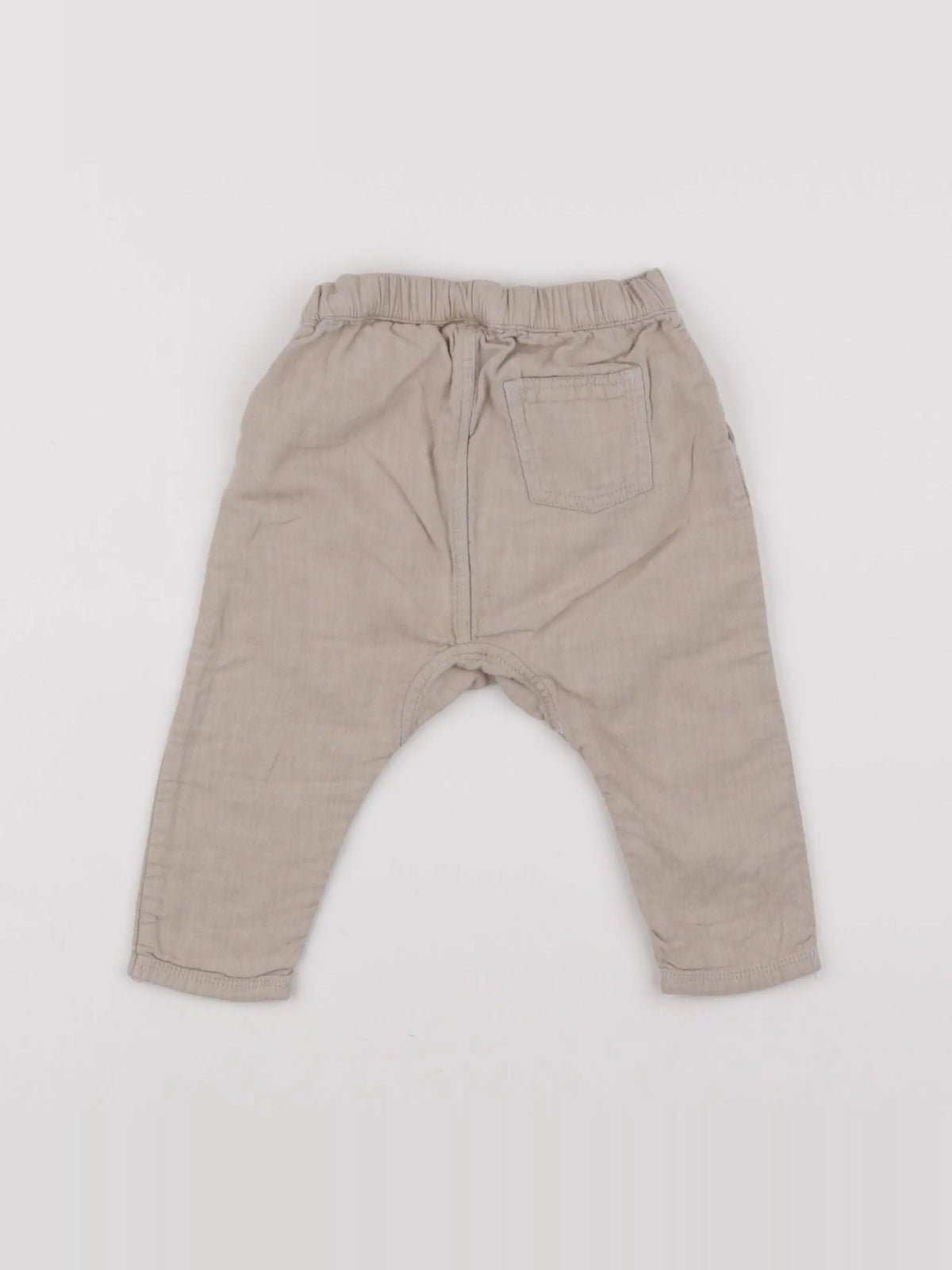 H&M - sarouel beige - 6/9 mois