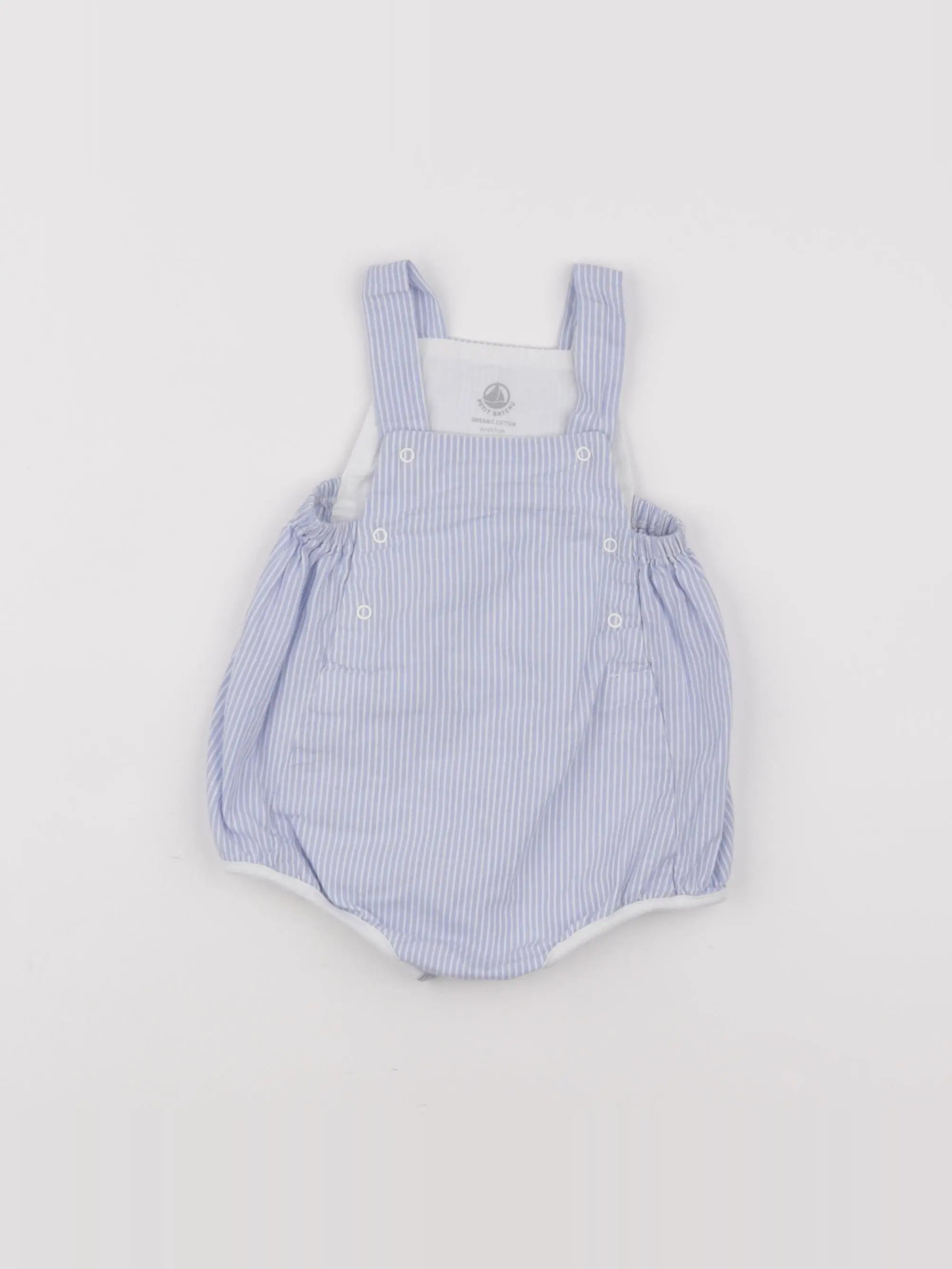 Petit Bateau - salopette bleu - 6 mois