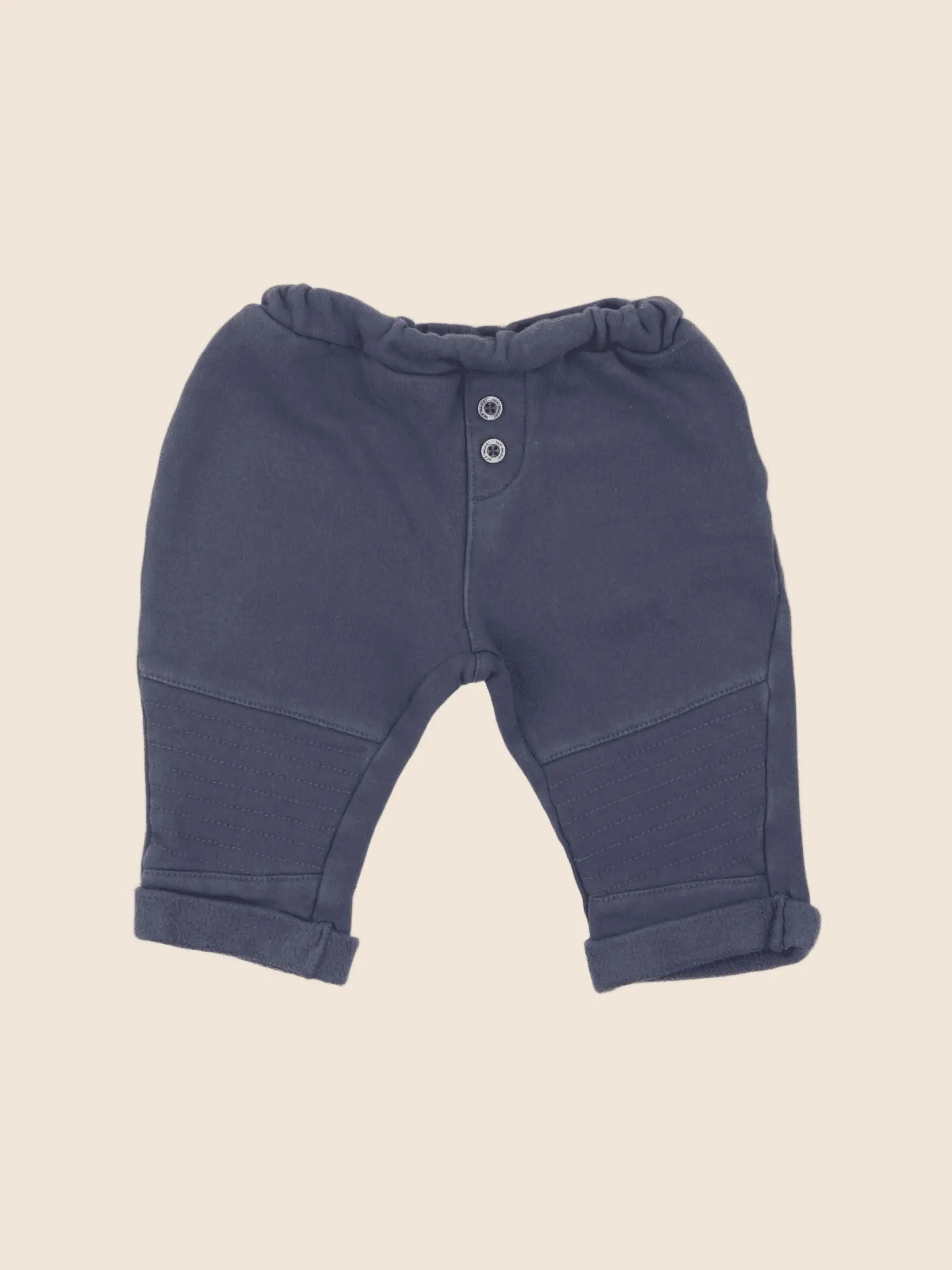 Vertbaudet - pantalon bleu - 12 mois