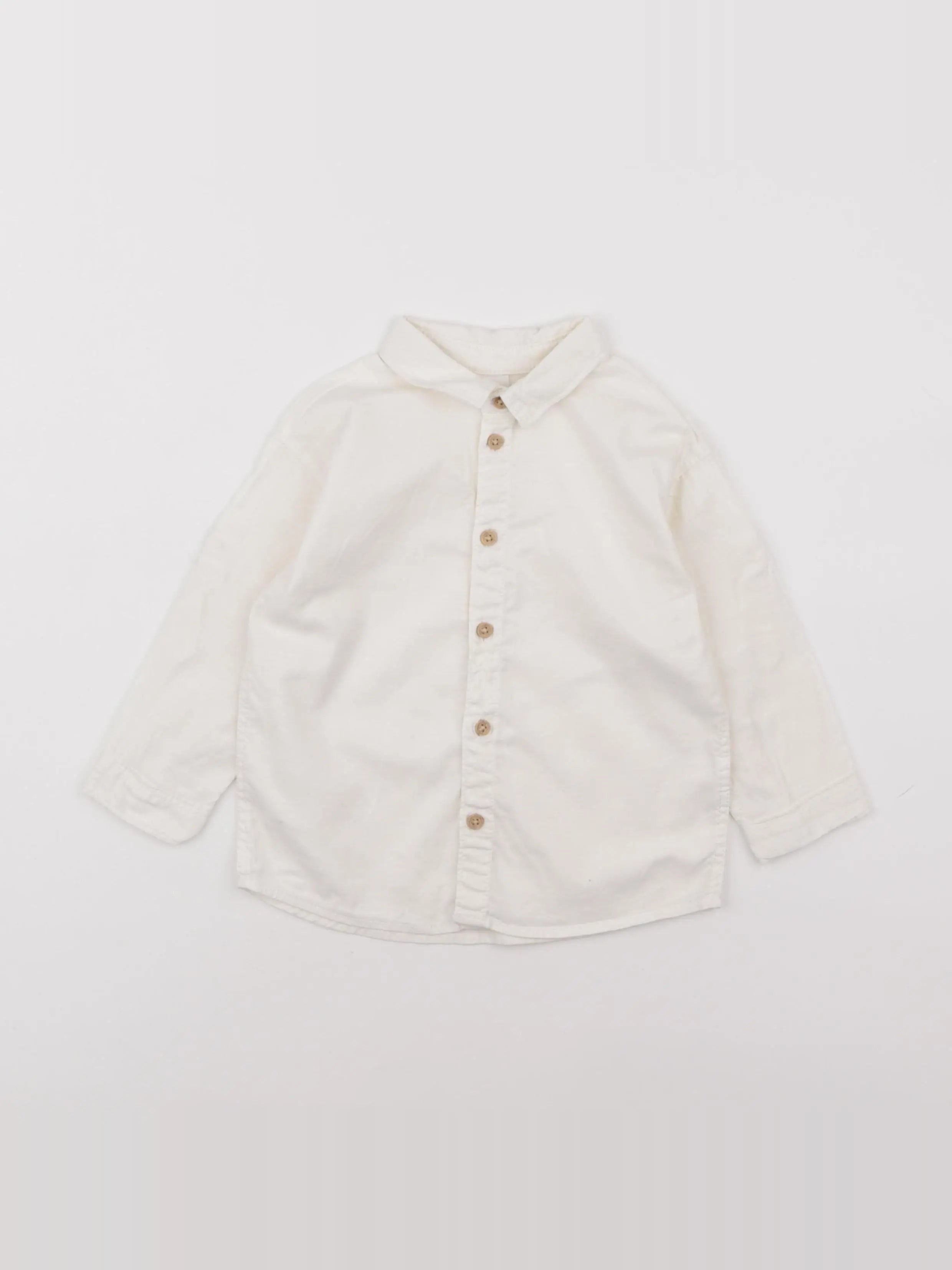 H&M - chemise blanc - 12/18 mois