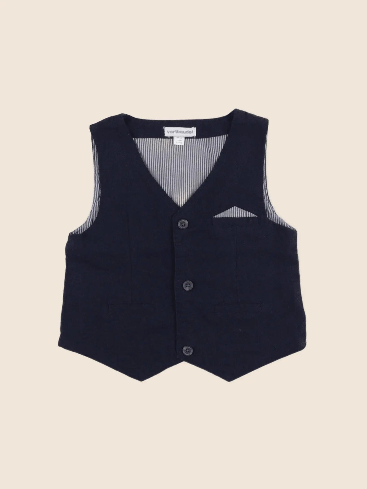 Vertbaudet - gilet bleu - 2 ans