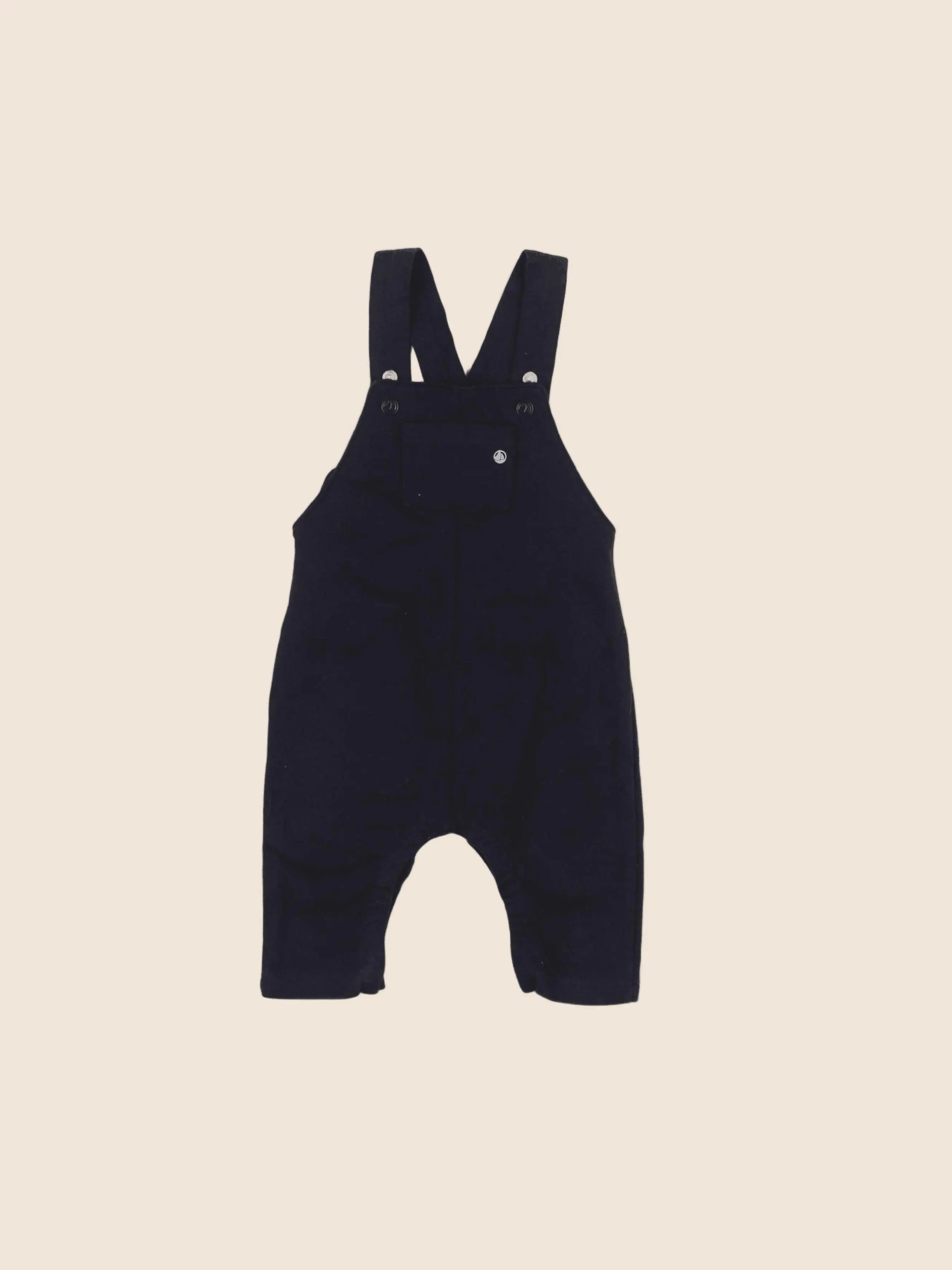 Petit Bateau - salopette bleu - 6 mois