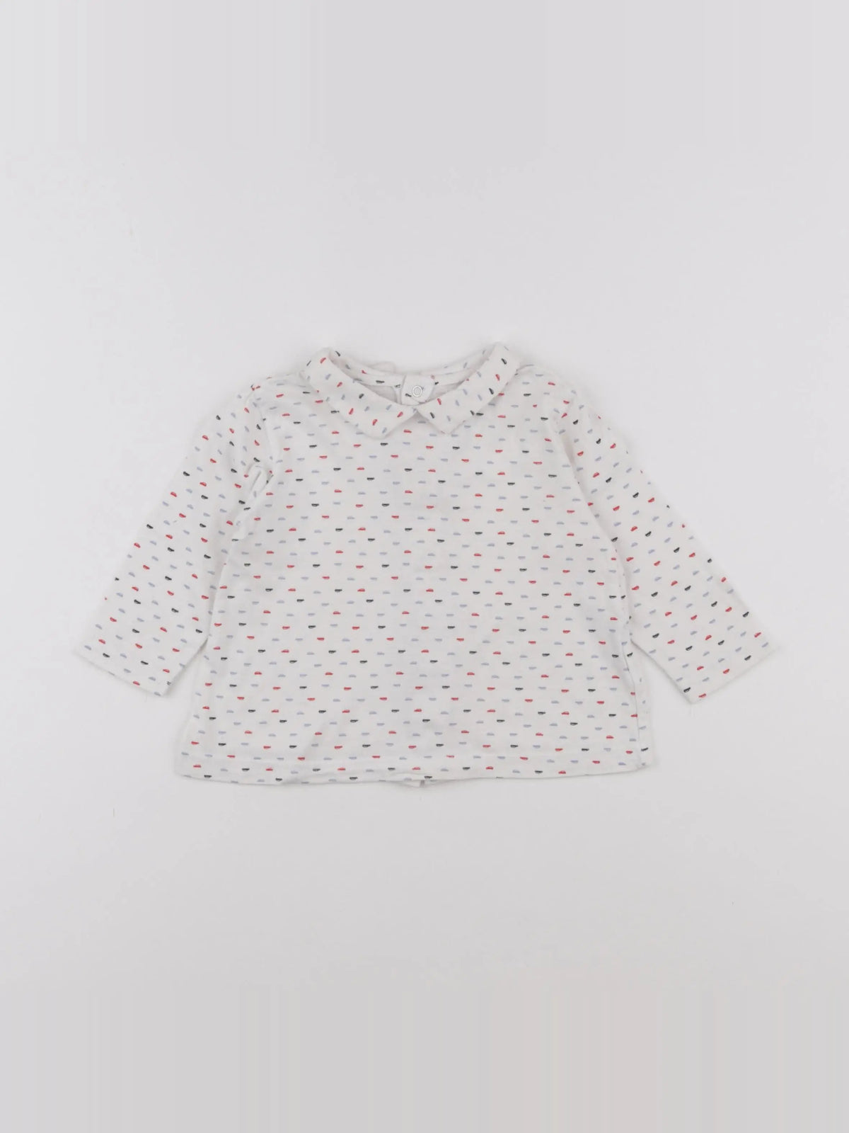 Boutchou - polo blanc, multicolore - 12 mois