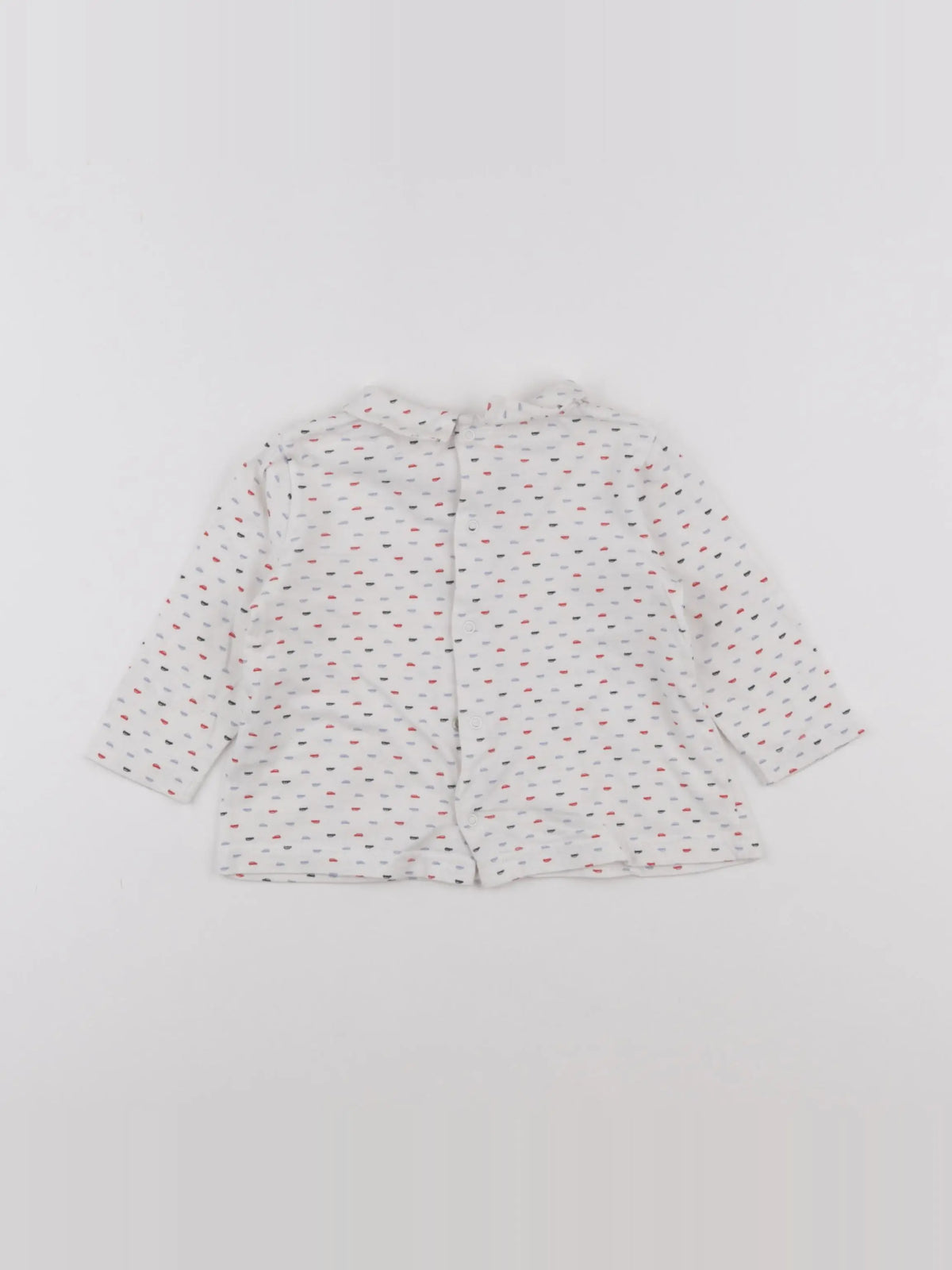 Boutchou - polo blanc, multicolore - 12 mois