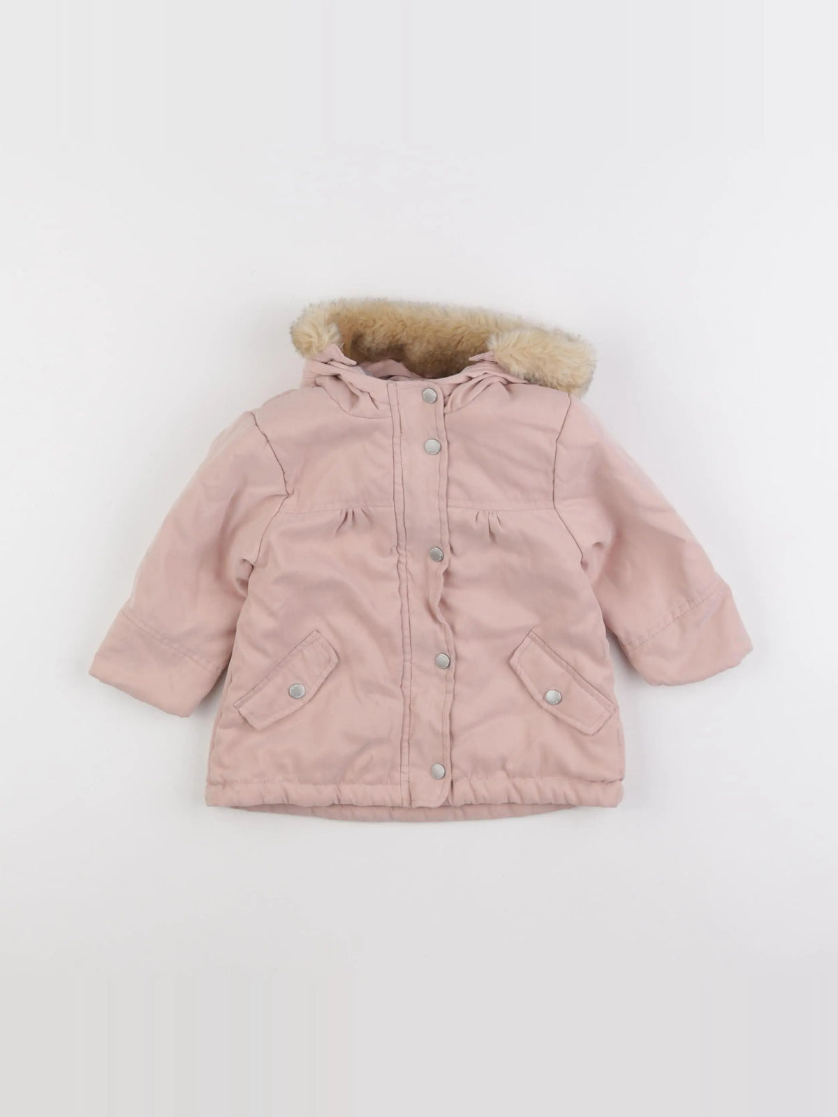 Vertbaudet - parka rose - 12 mois